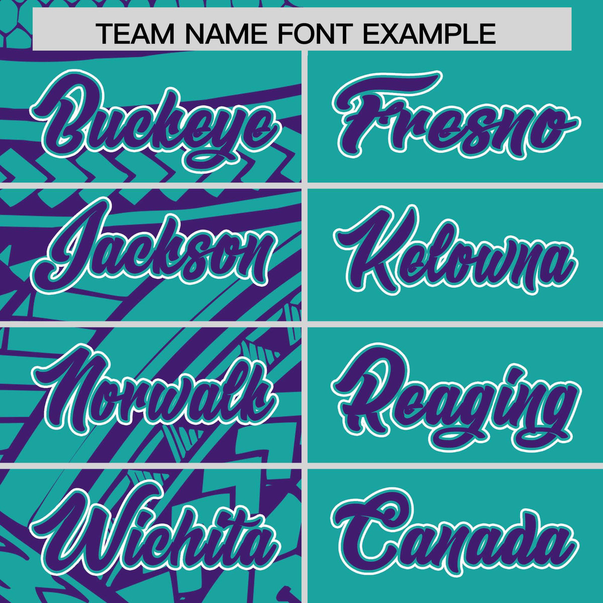 Custom Purple Aqua Split Fashion Tribal Pattern Authentic Baseball Jersey