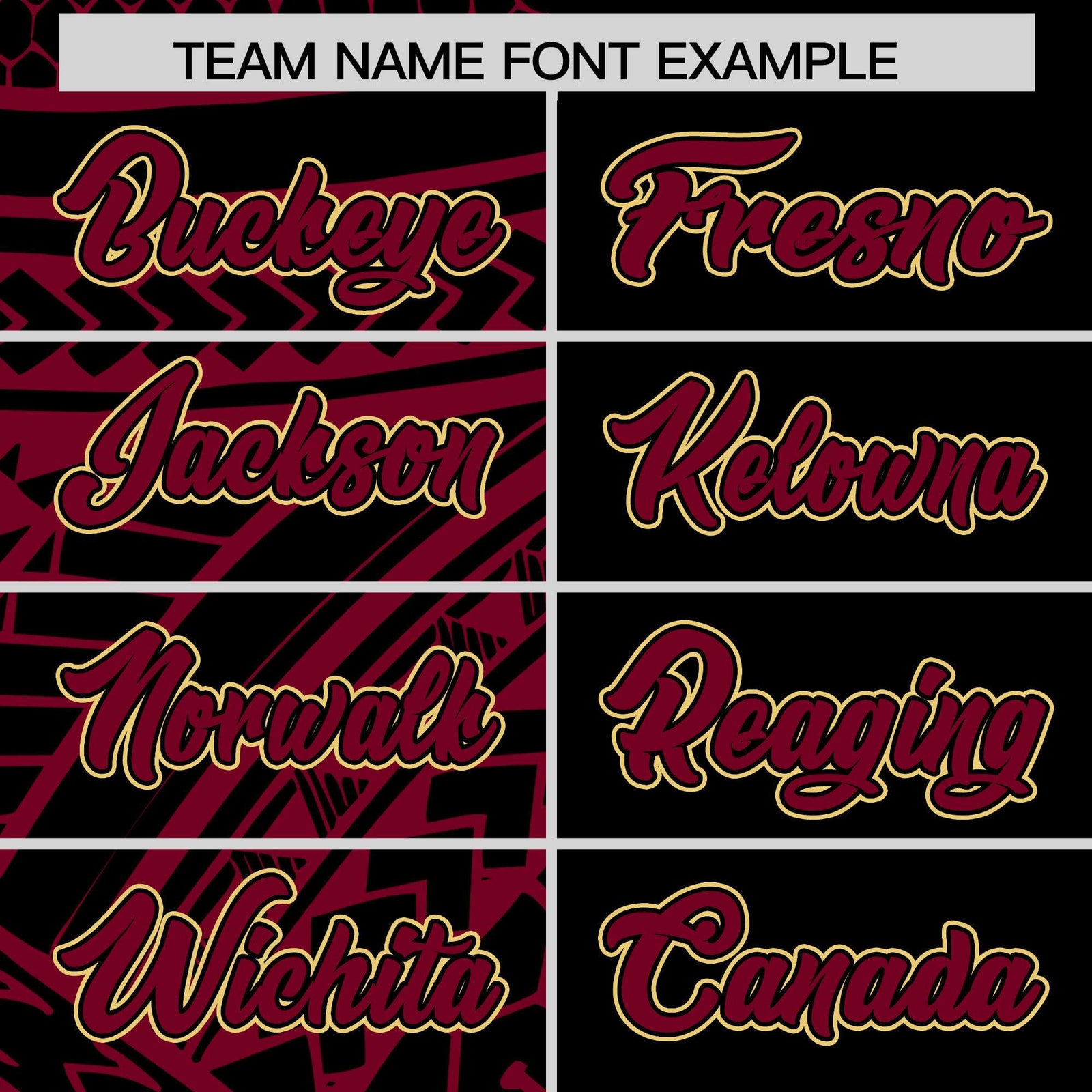 Custom Black Crimson Split Fashion Tribal Pattern Authentic Baseball Jersey