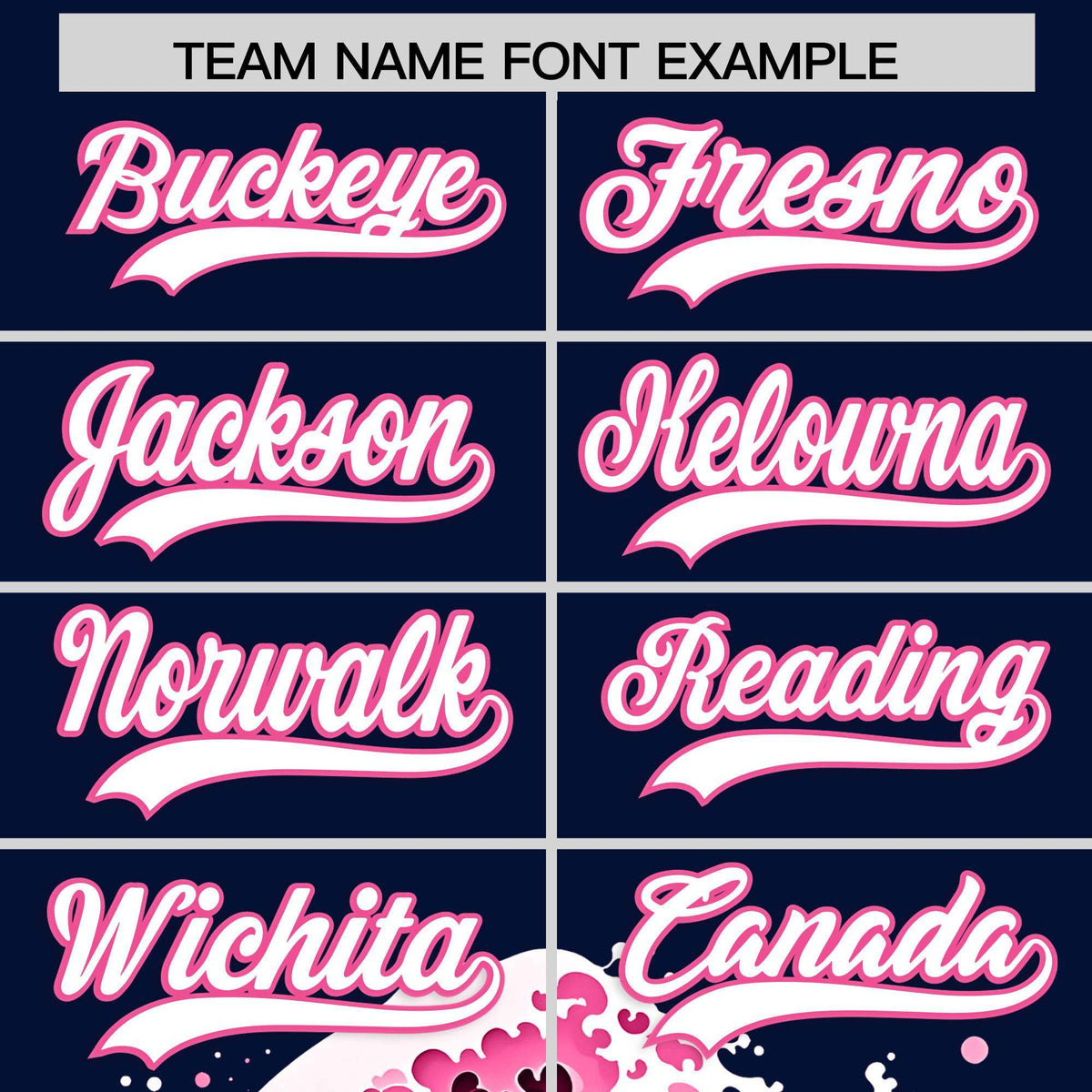 Custom Navy Wave Graffiti Pattern Authentic Baseball Jersey