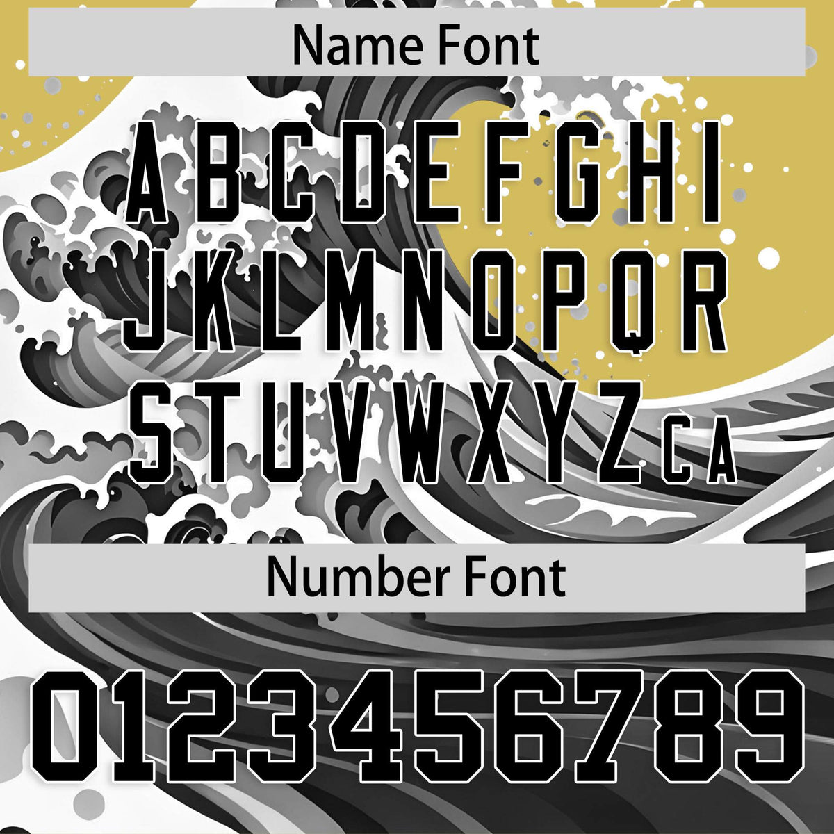 Custom Old Gold Wave Graffiti Pattern Authentic Baseball Jersey