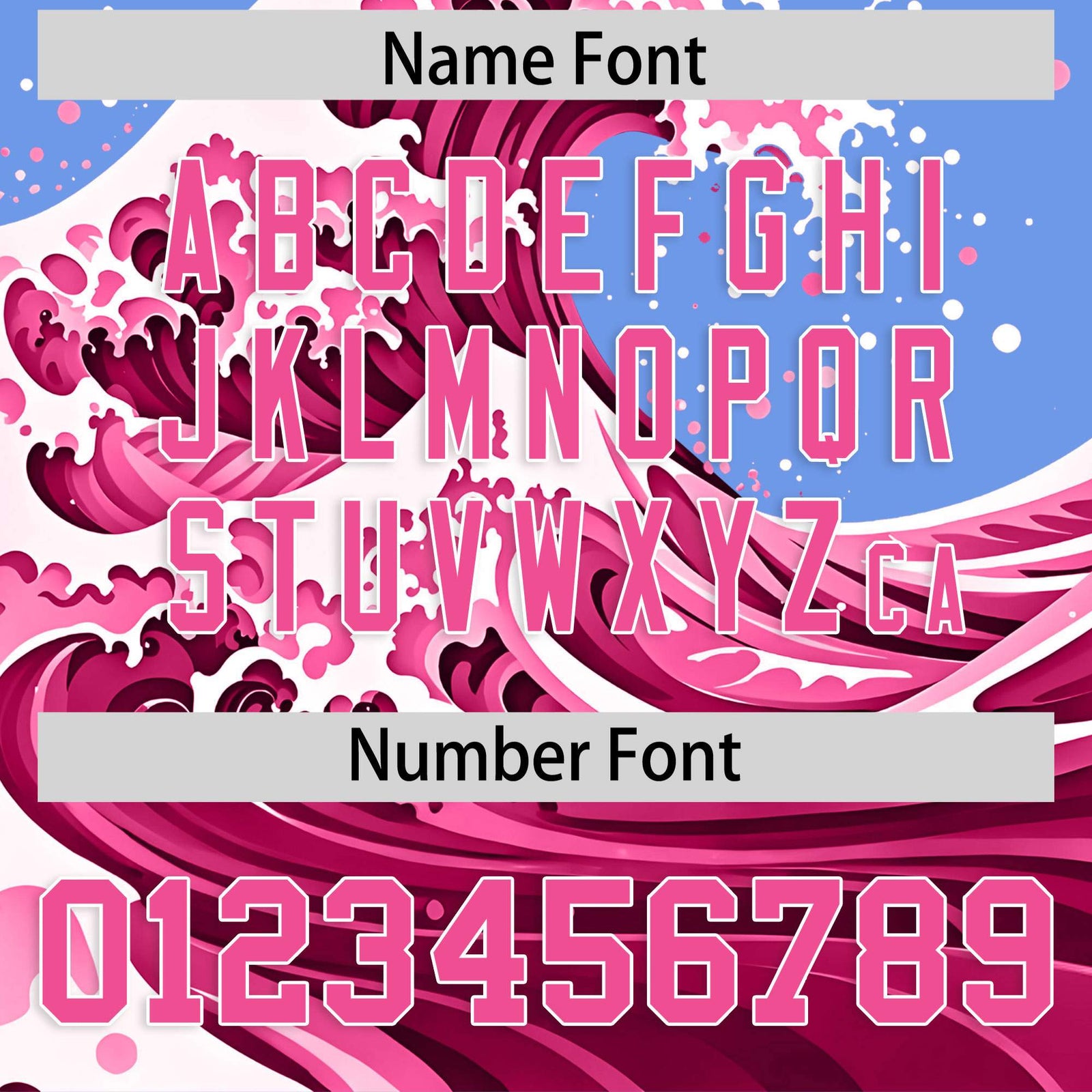 Custom Light Blue Wave Graffiti Pattern Authentic Baseball Jersey