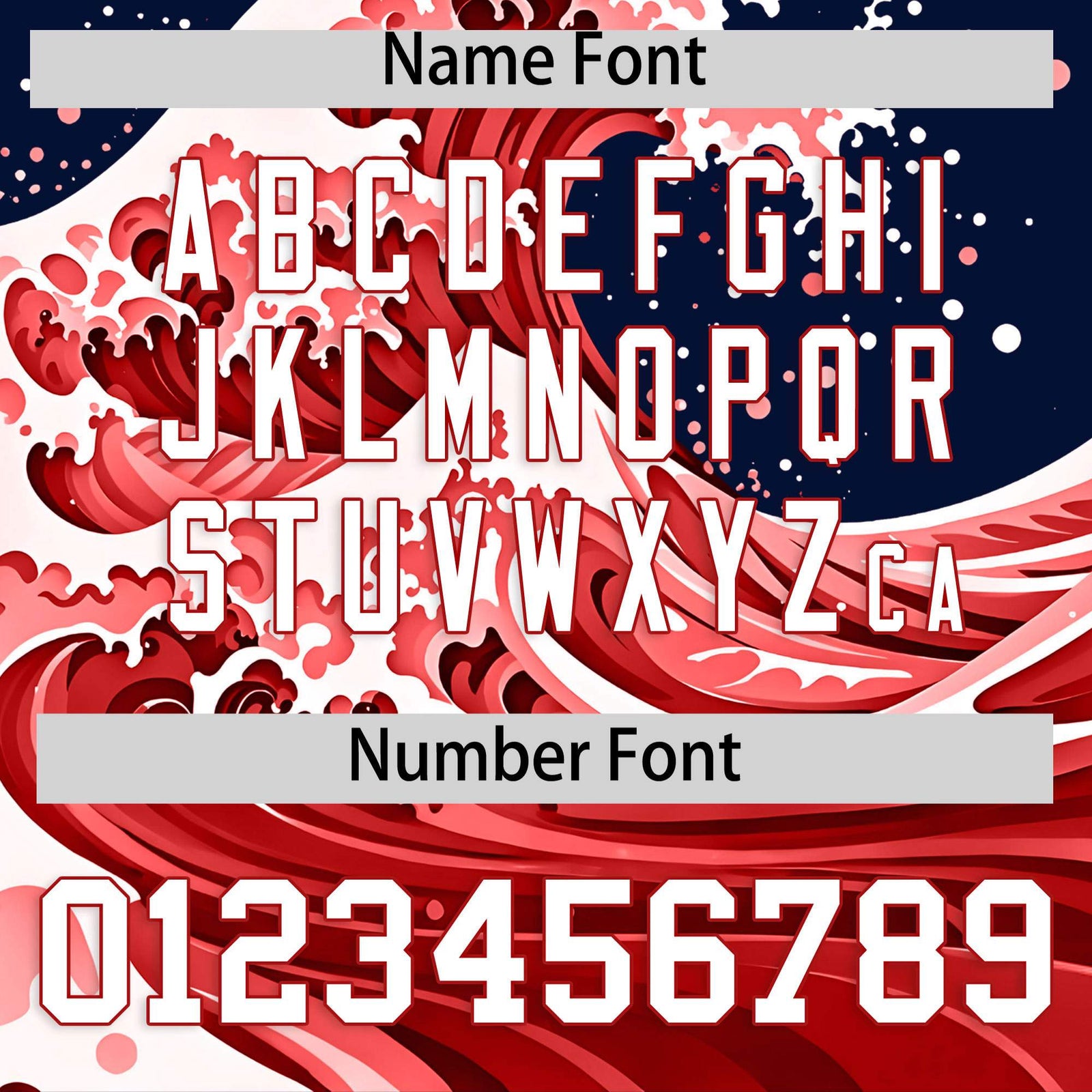 Custom Navy Wave Graffiti Pattern Authentic Baseball Jersey