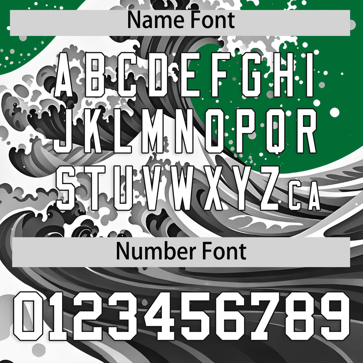 Custom Kelly Green Wave Graffiti Pattern Authentic Baseball Jersey