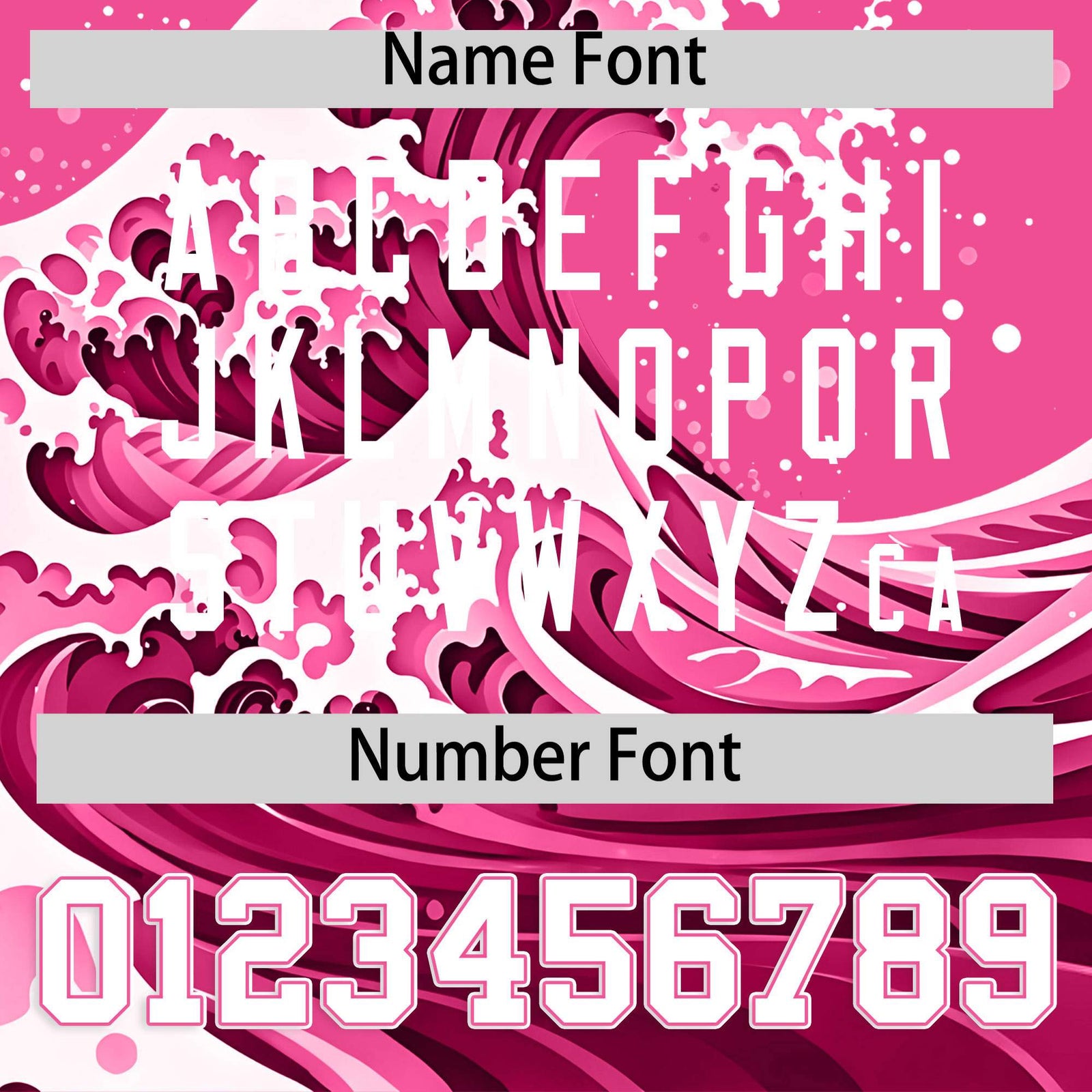 Custom Pink Wave Graffiti Pattern Authentic Baseball Jersey