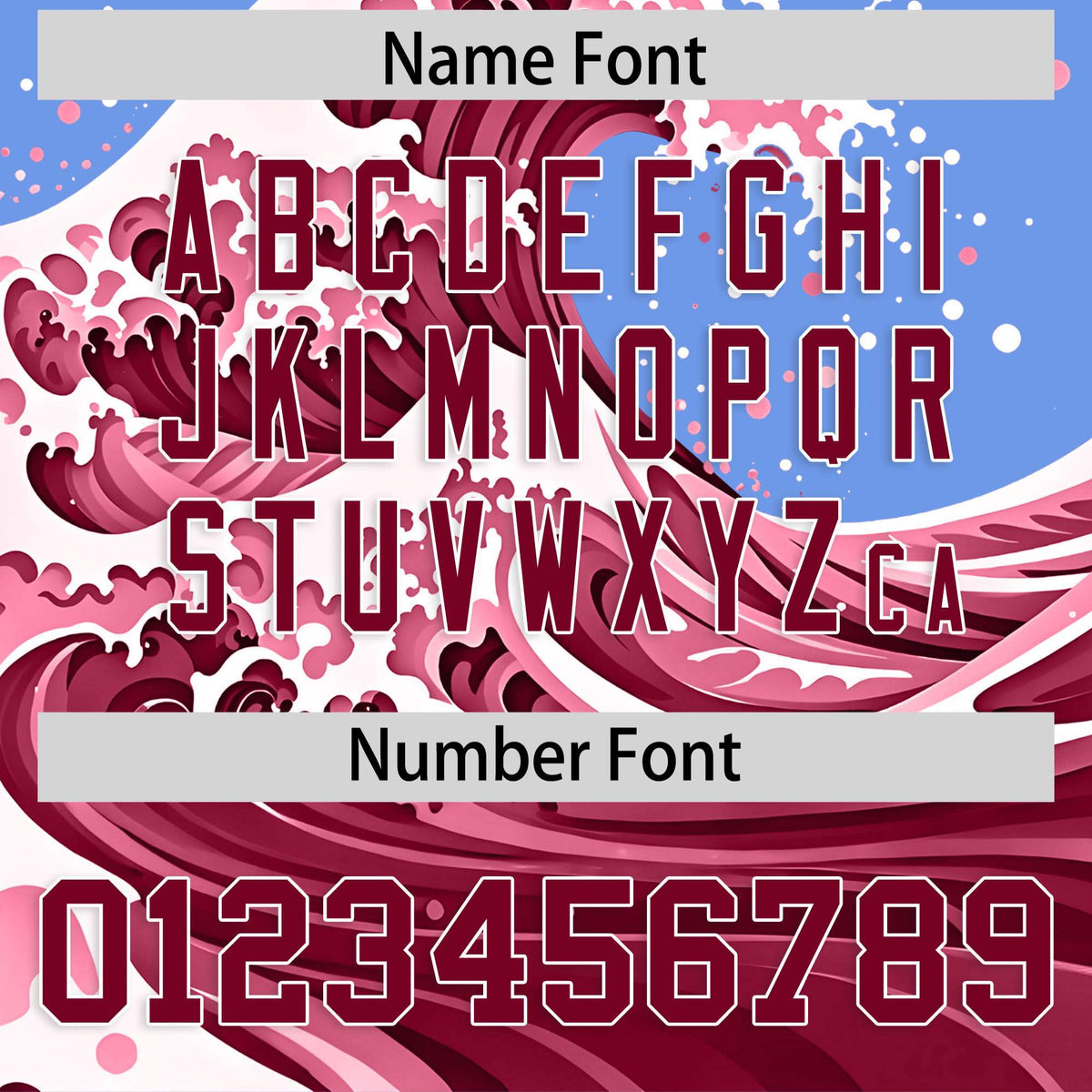 Custom Light Blue Wave Graffiti Pattern Authentic Baseball Jersey