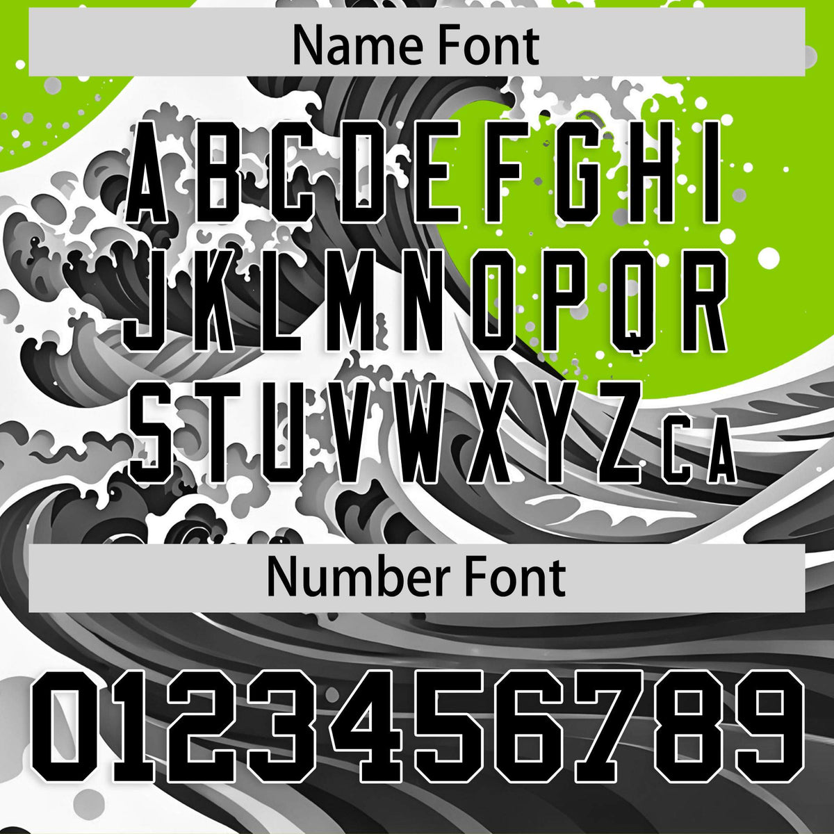 Custom Neon Green Wave Graffiti Pattern Authentic Baseball Jersey