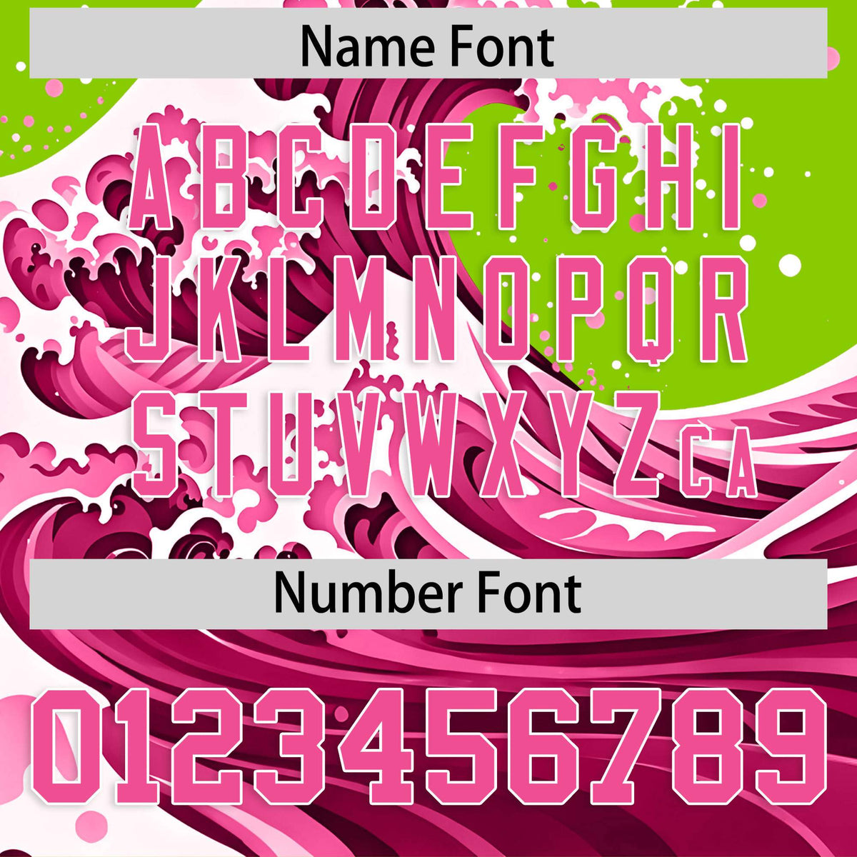 Custom Neon Green Wave Graffiti Pattern Authentic Baseball Jersey