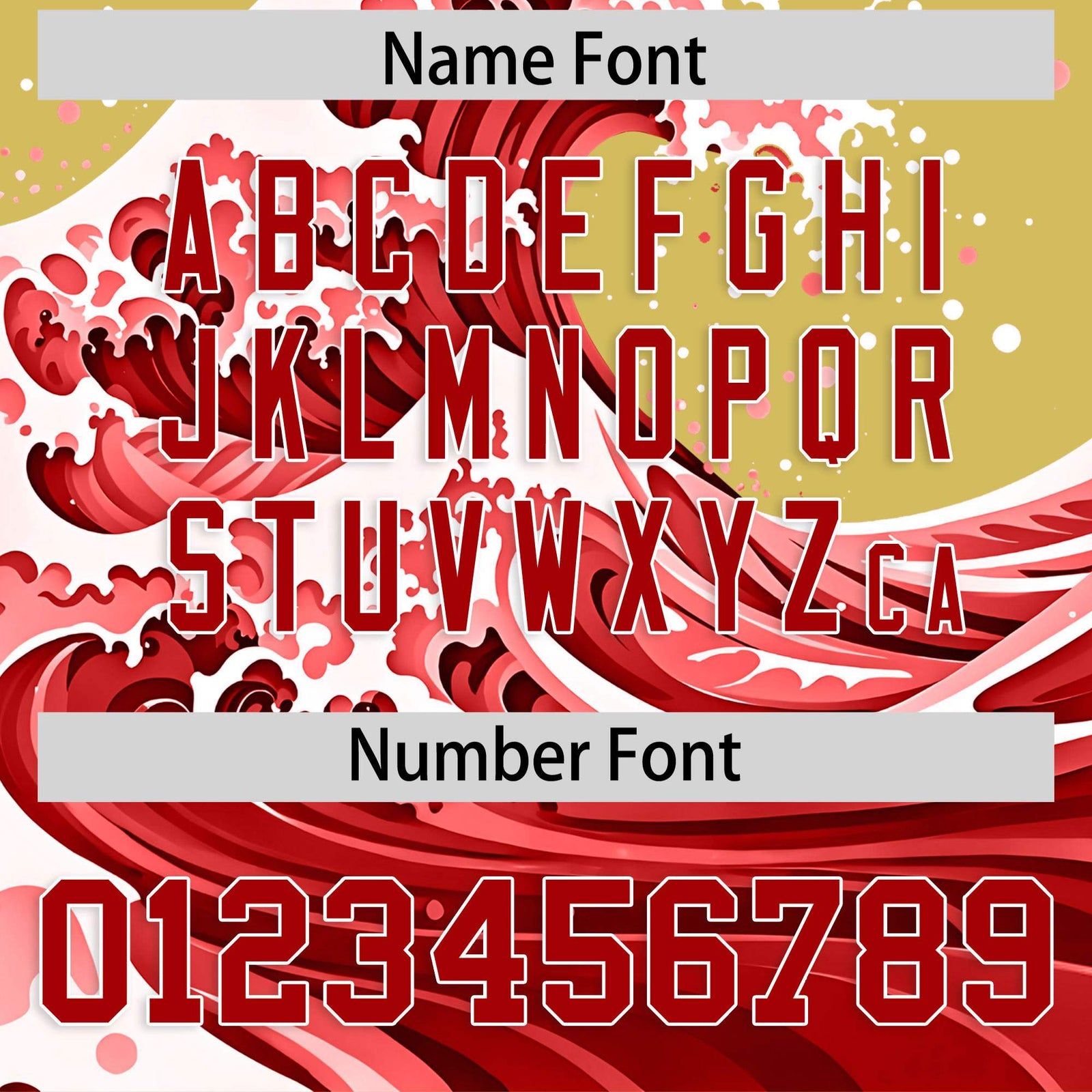 Custom Old Gold Wave Graffiti Pattern Authentic Baseball Jersey