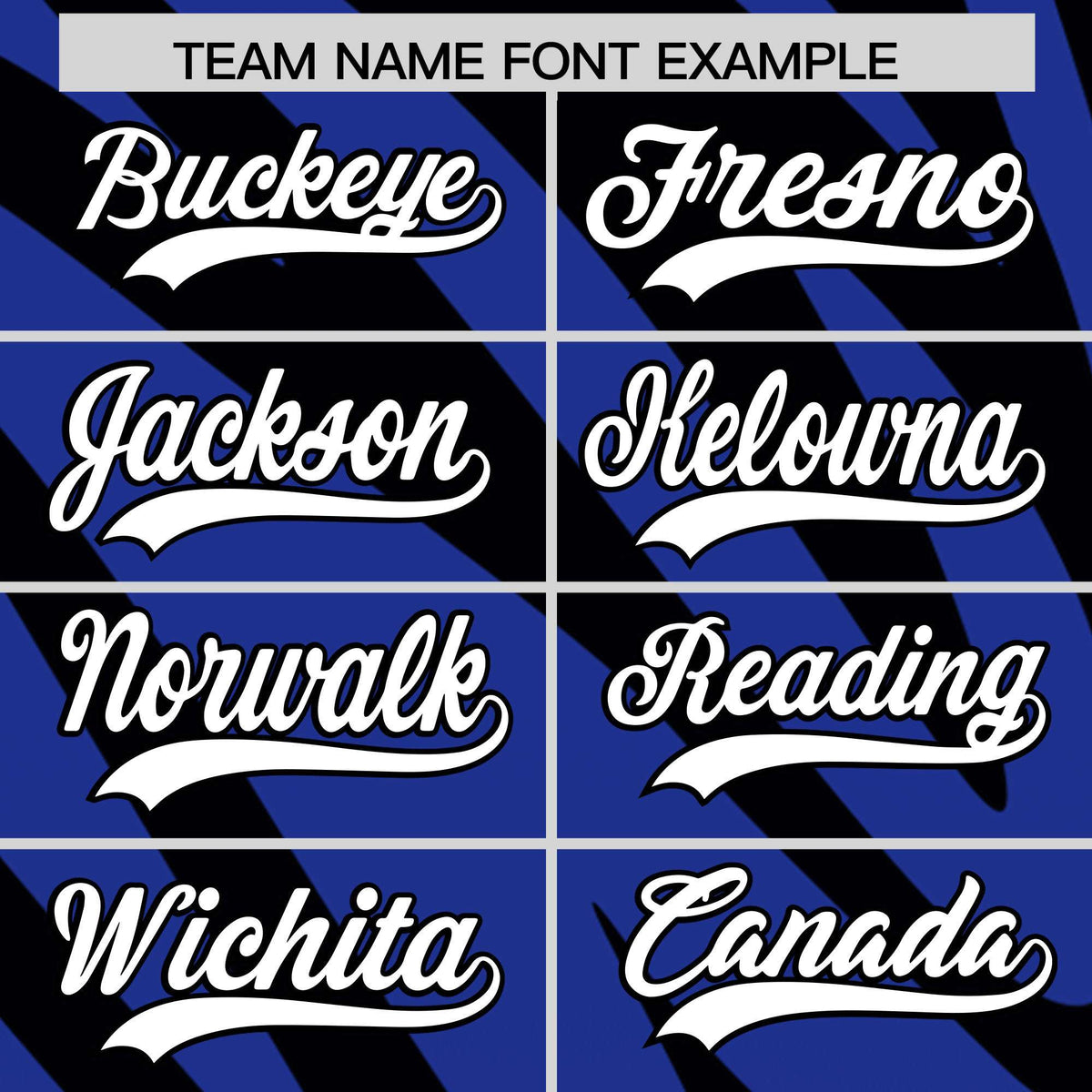 Custom Royal Black Tiger Stripe Gradient Animal Print Personalized Team Shirt Baseball Jersey