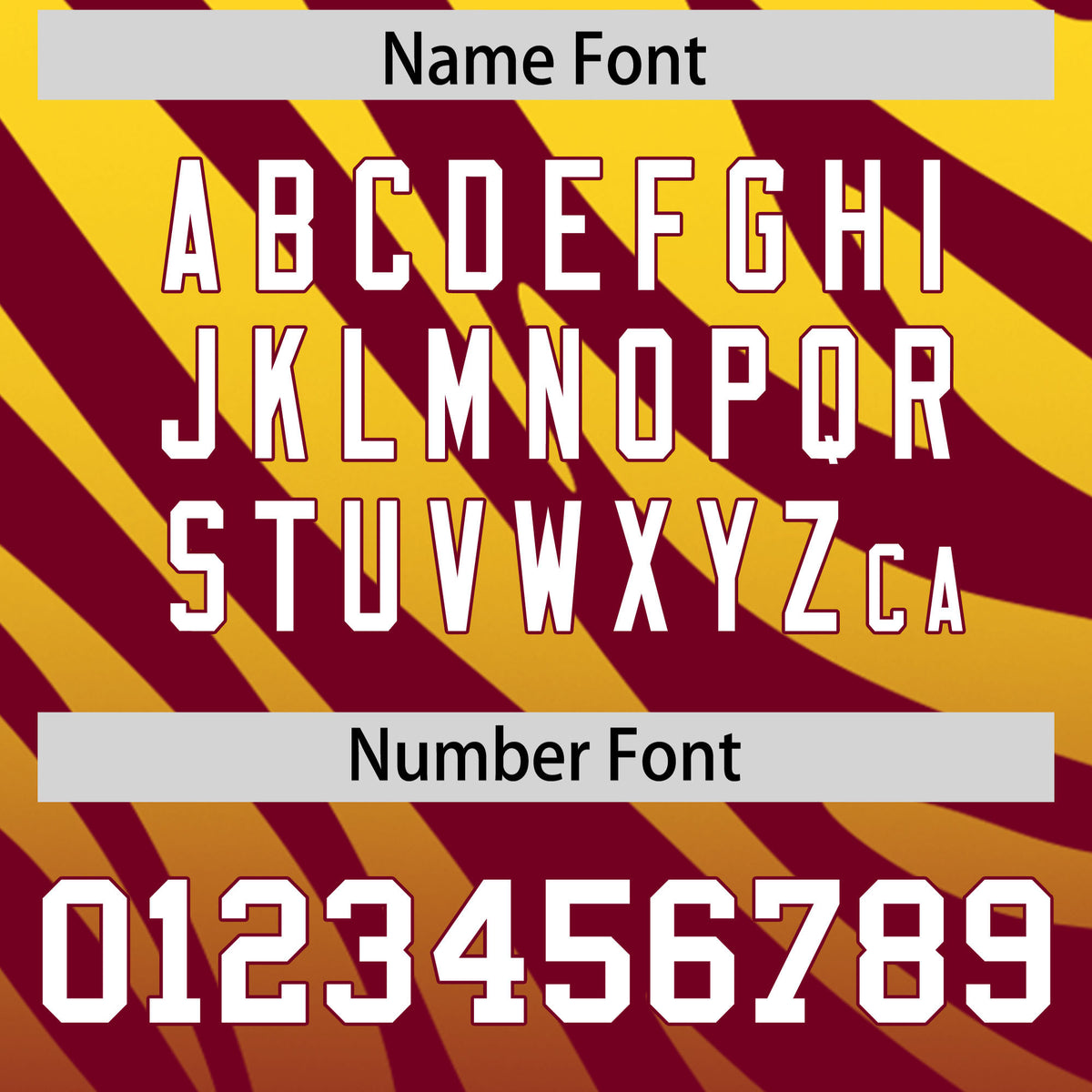 Custom Crimson Gold Tiger Stripe Gradient Animal Print Personalized Team Shirt Baseball Jersey