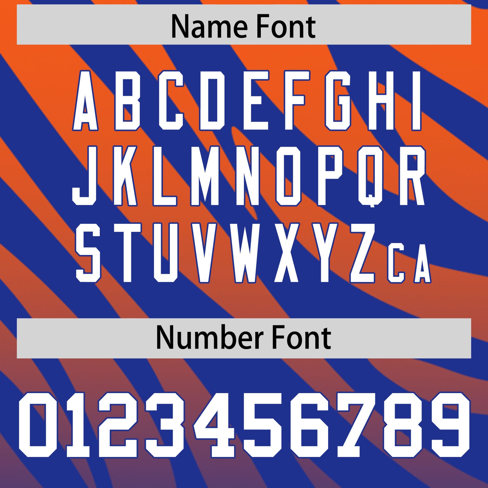 Custom Royal Orange Tiger Stripe Gradient Animal Print Personalized Team Shirt Baseball Jersey