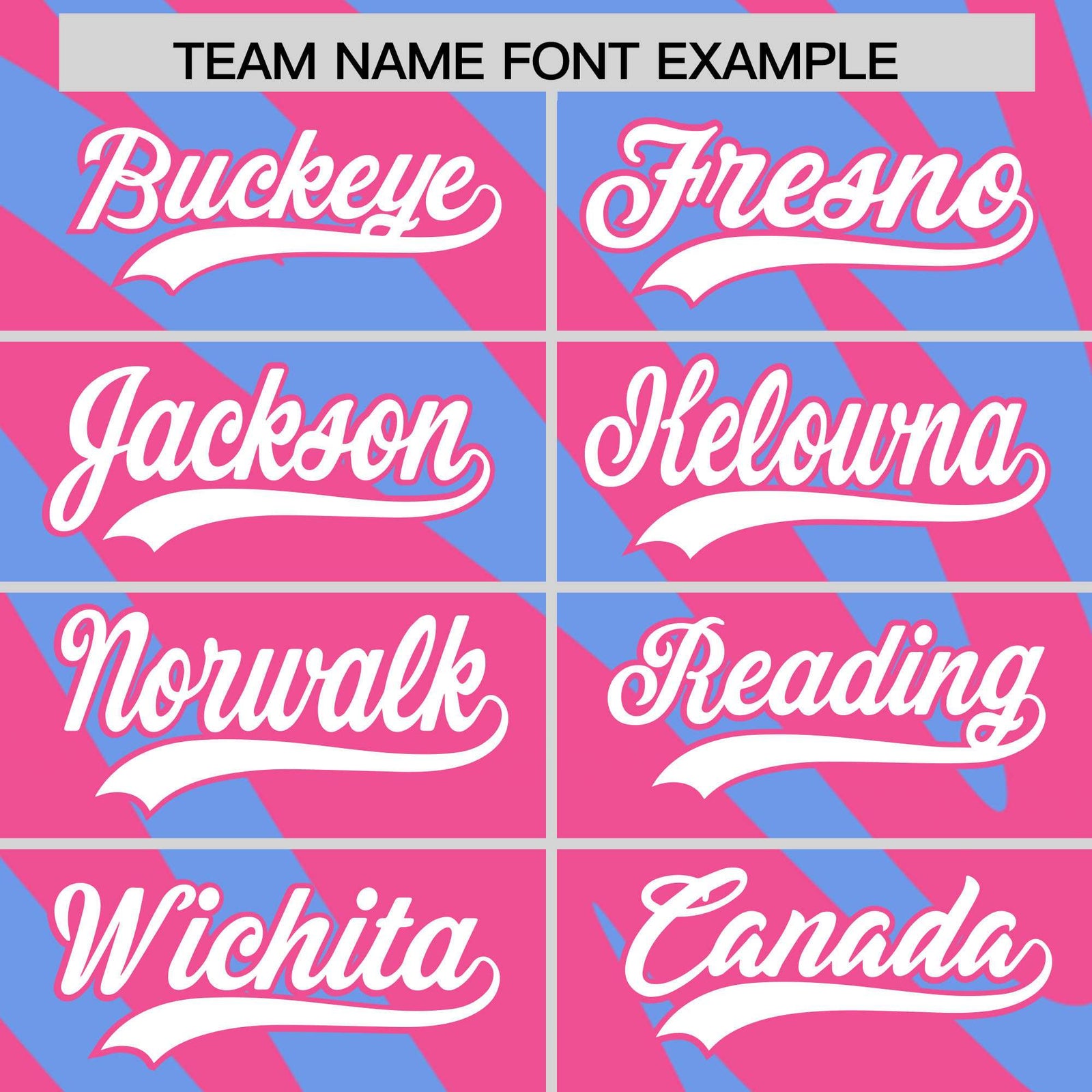 Custom Pink Light Blue Tiger Stripe Gradient Animal Print Personalized Team Shirt Baseball Jersey