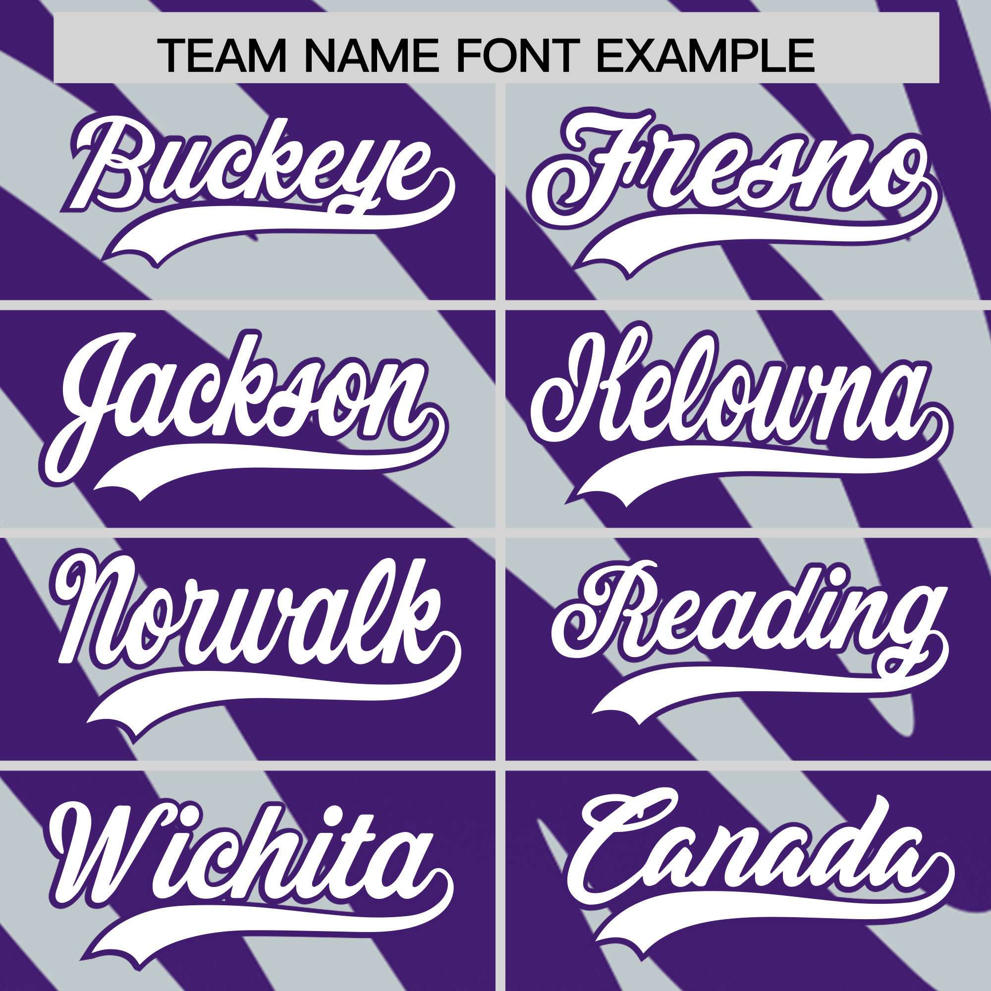 Custom Purple Silver Tiger Stripe Gradient Animal Print Personalized Team Shirt Baseball Jersey