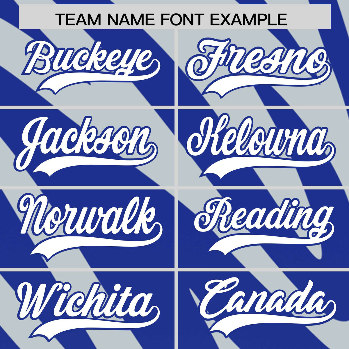 Custom Royal Silver Tiger Stripe Gradient Animal Print Personalized Team Shirt Baseball Jersey