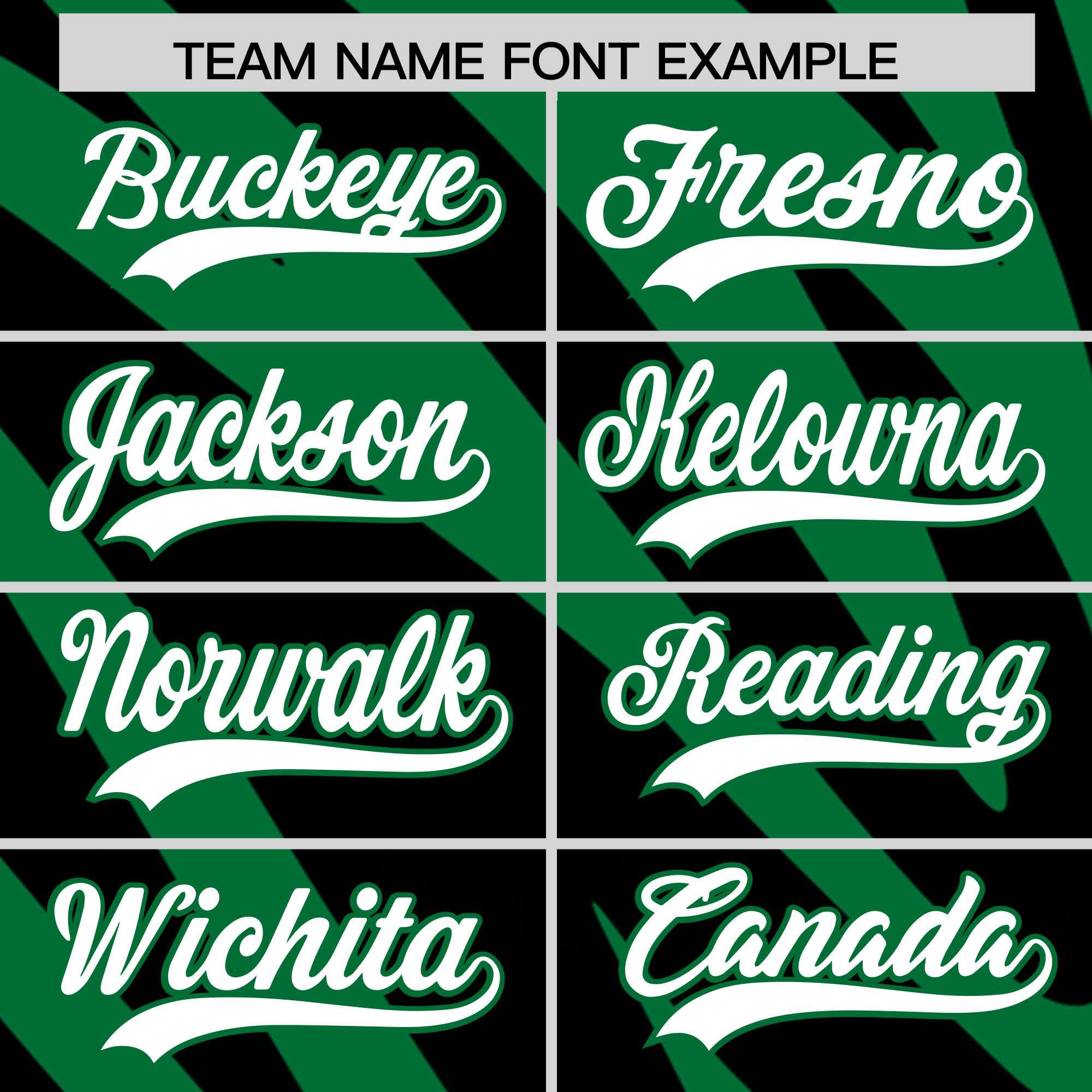 Custom Kelly Green Black Tiger Stripe Gradient Animal Print Personalized Team Shirt Baseball Jersey