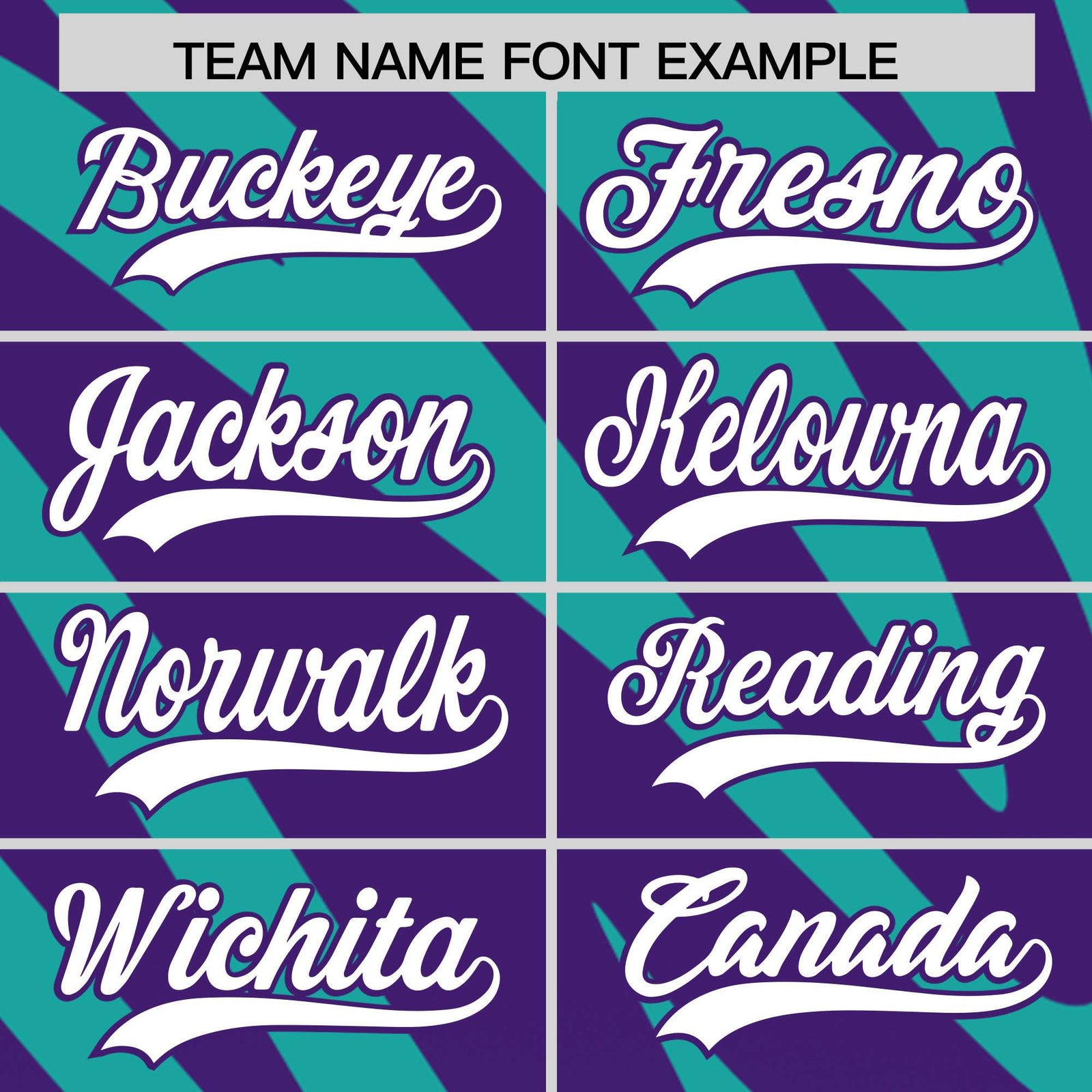 Custom Aqua Purple Tiger Stripe Gradient Animal Print Personalized Team Shirt Baseball Jersey