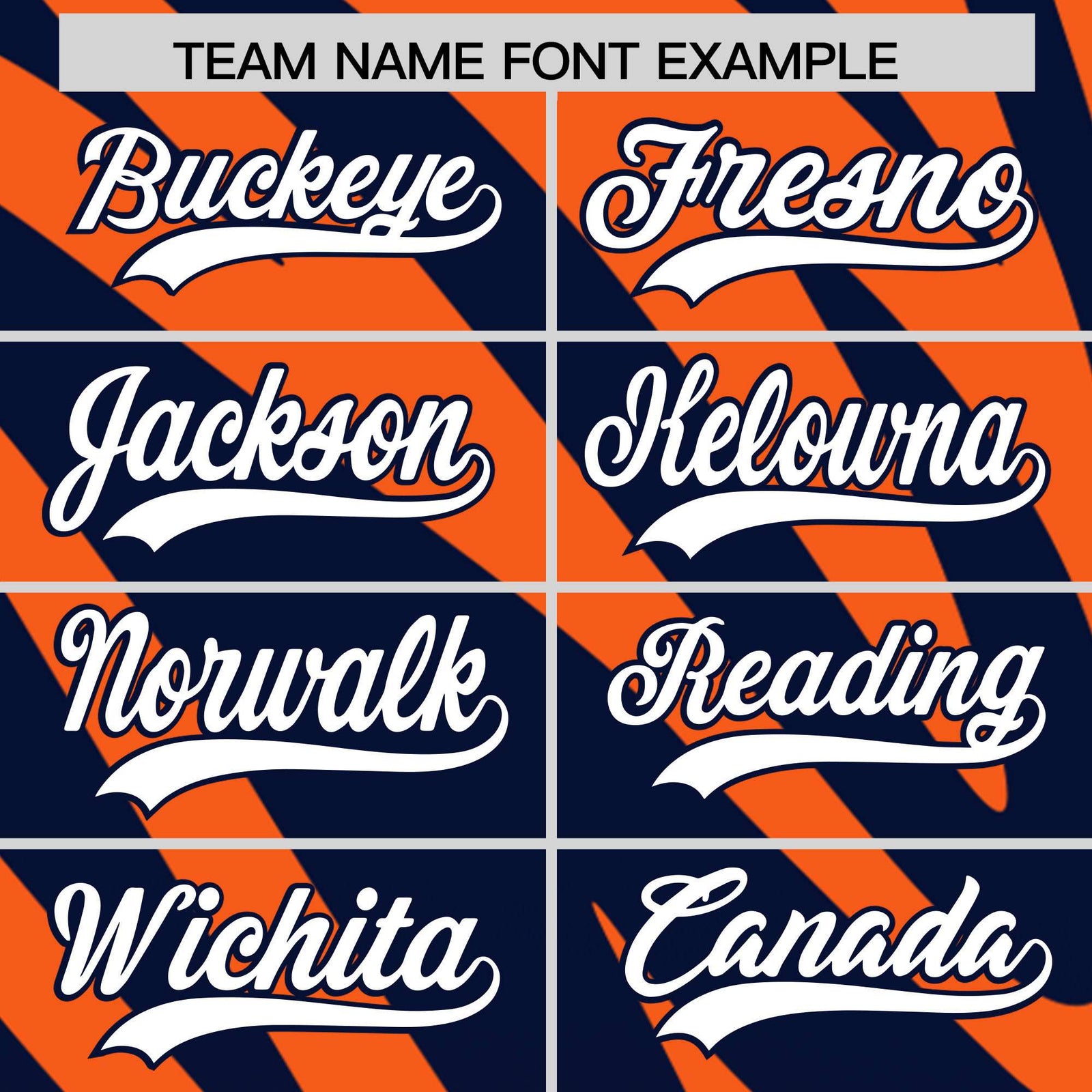 Custom Navy Orange Tiger Stripe Gradient Animal Print Personalized Team Shirt Baseball Jersey