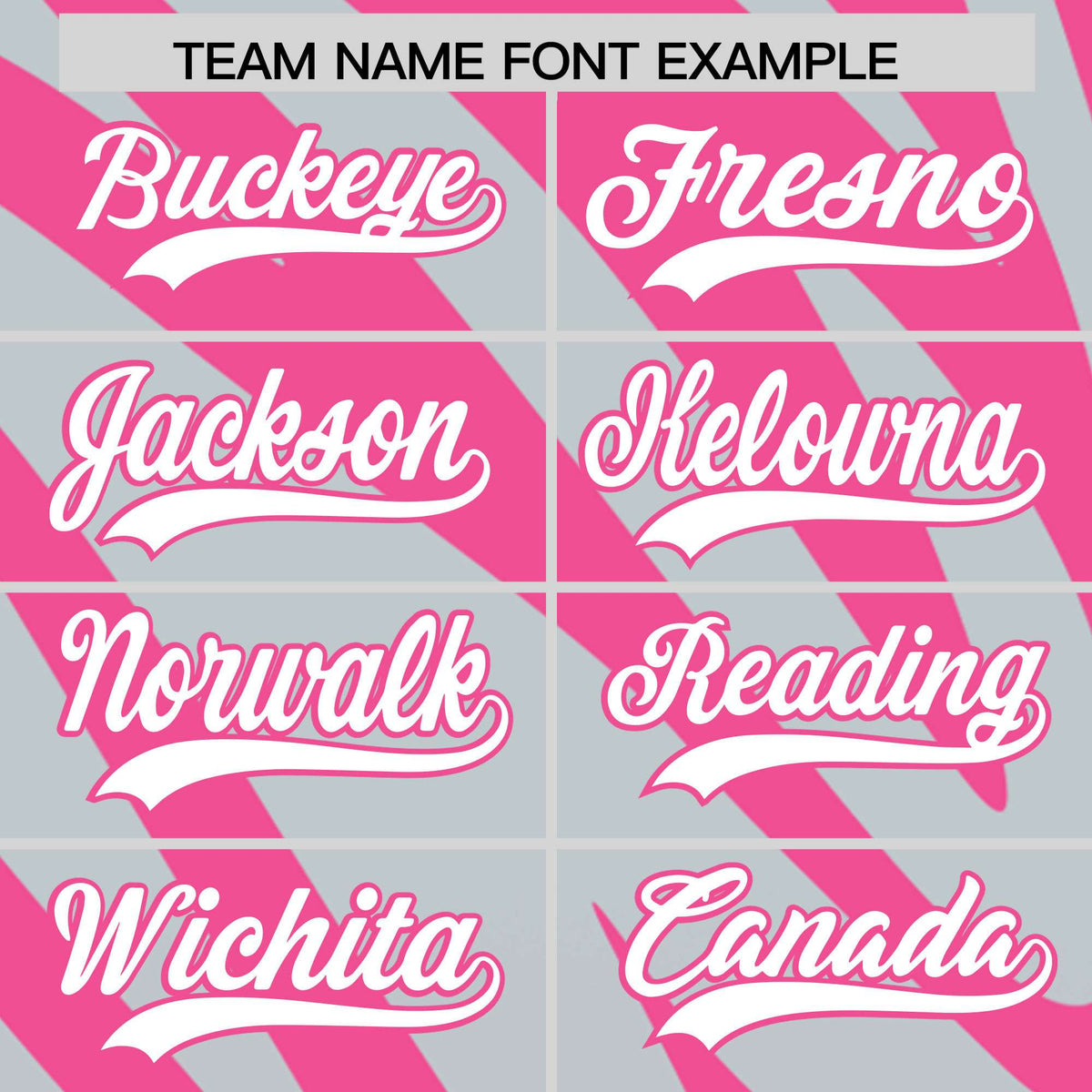 Custom Pink Silver Tiger Stripe Gradient Animal Print Personalized Team Shirt Baseball Jersey