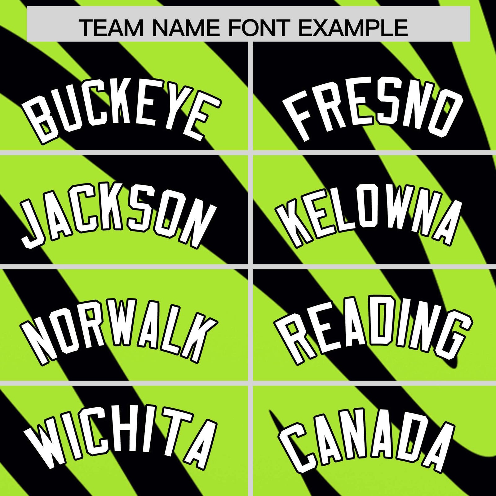 Custom Neon Green Black Tiger Stripe Gradient Animal Print Personalized Team Shirt Baseball Jersey