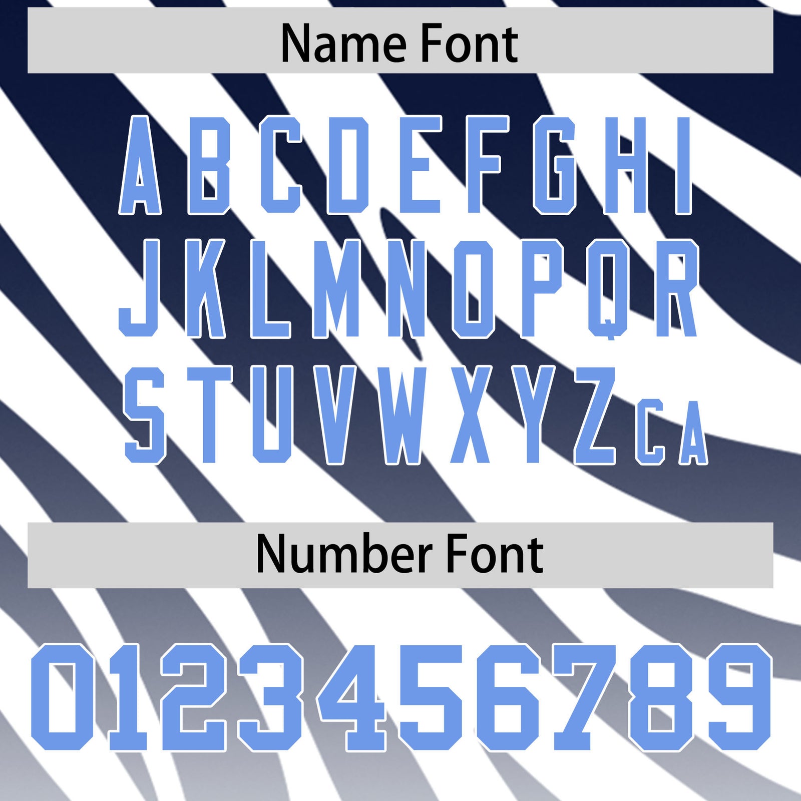 Custom Navy White Tiger Stripe Gradient Animal Print Personalized Team Shirt Baseball Jersey