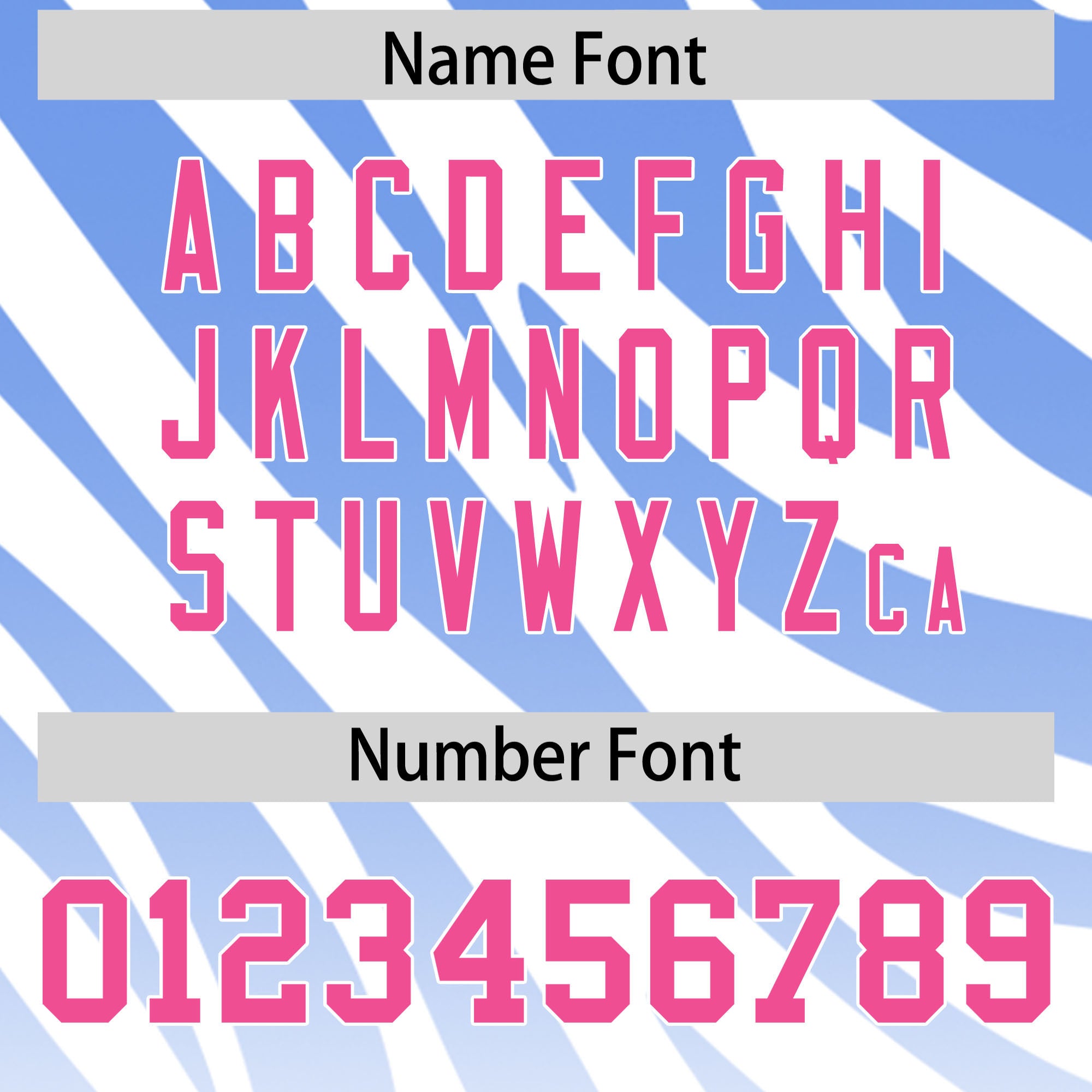 Custom Light Blue White Tiger Stripe Gradient Animal Print Personalized Team Shirt Baseball Jersey