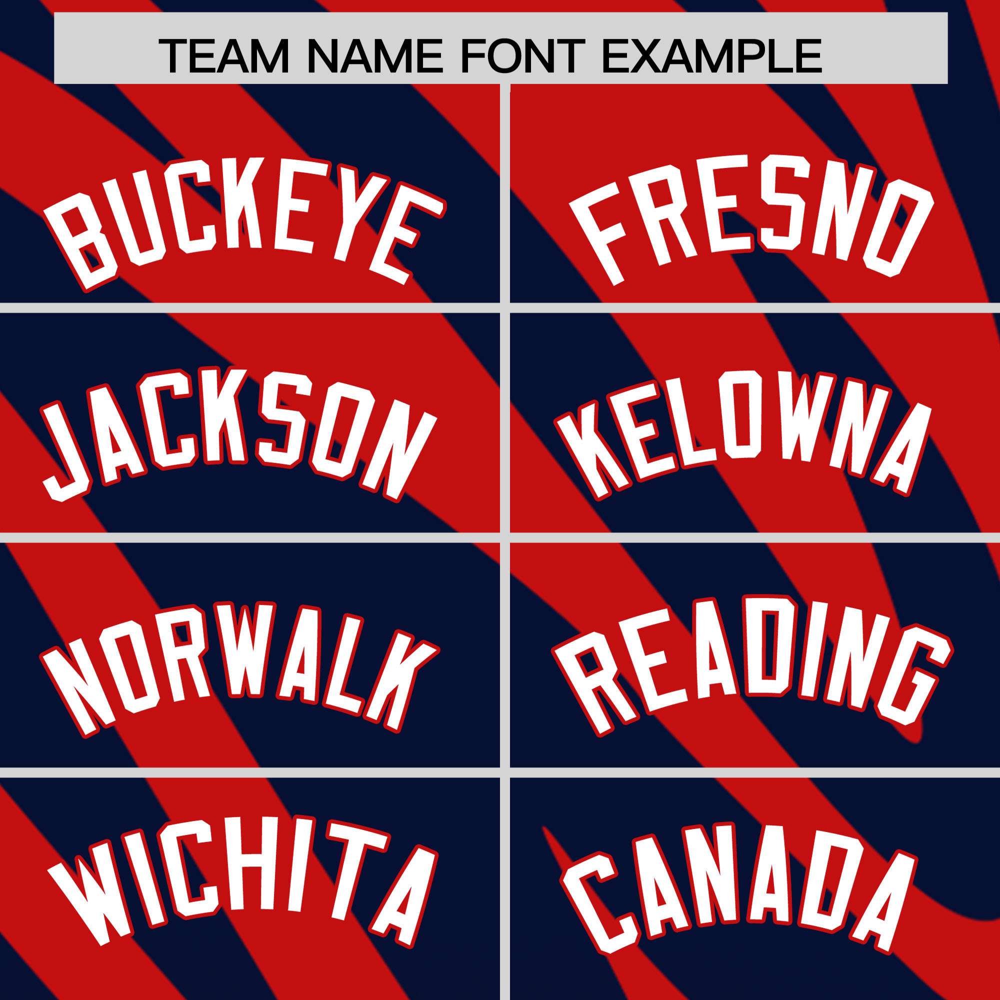 Custom Navy Red Tiger Stripe Gradient Animal Print Personalized Team Shirt Baseball Jersey