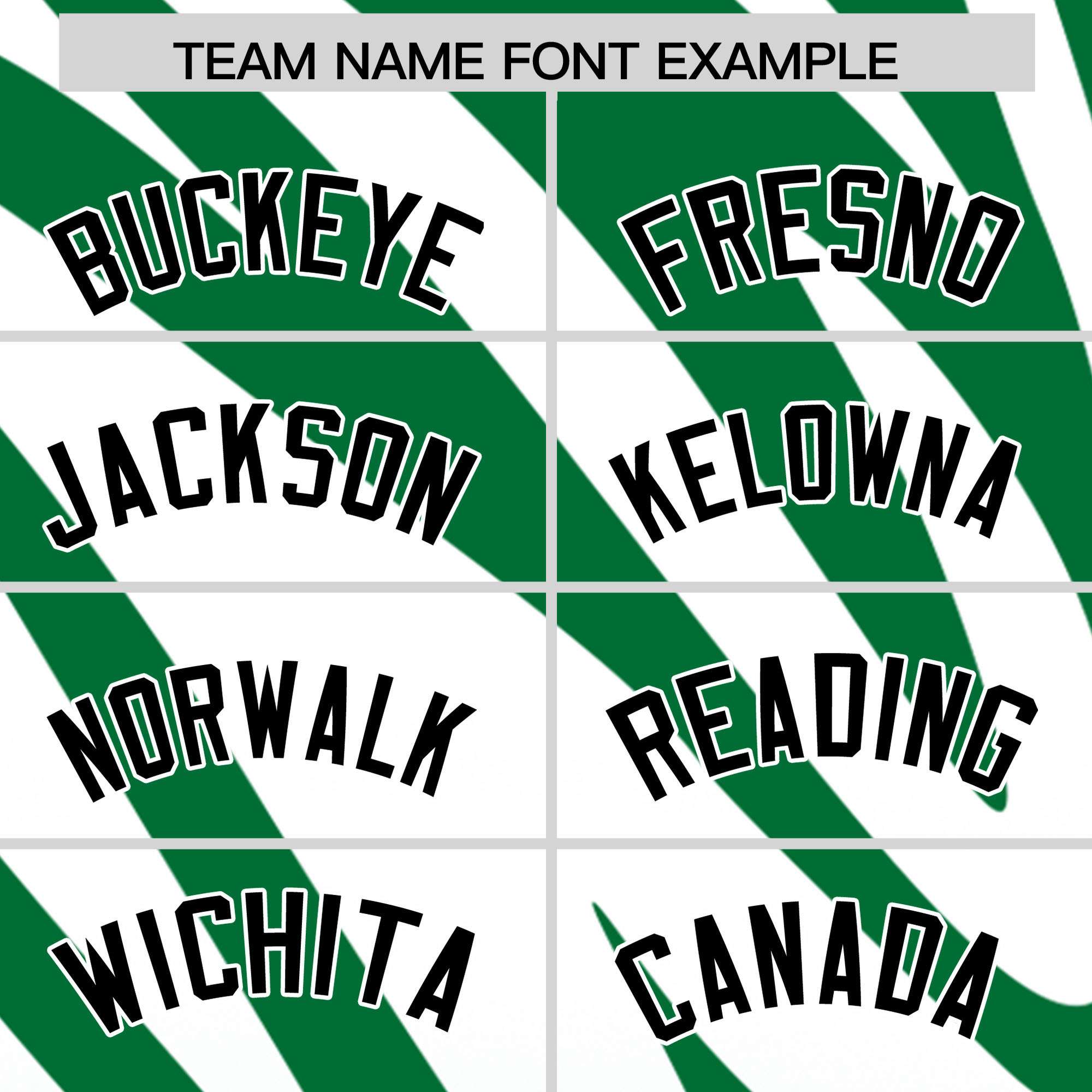 Custom Kelly Green White Tiger Stripe Gradient Animal Print Personalized Team Shirt Baseball Jersey