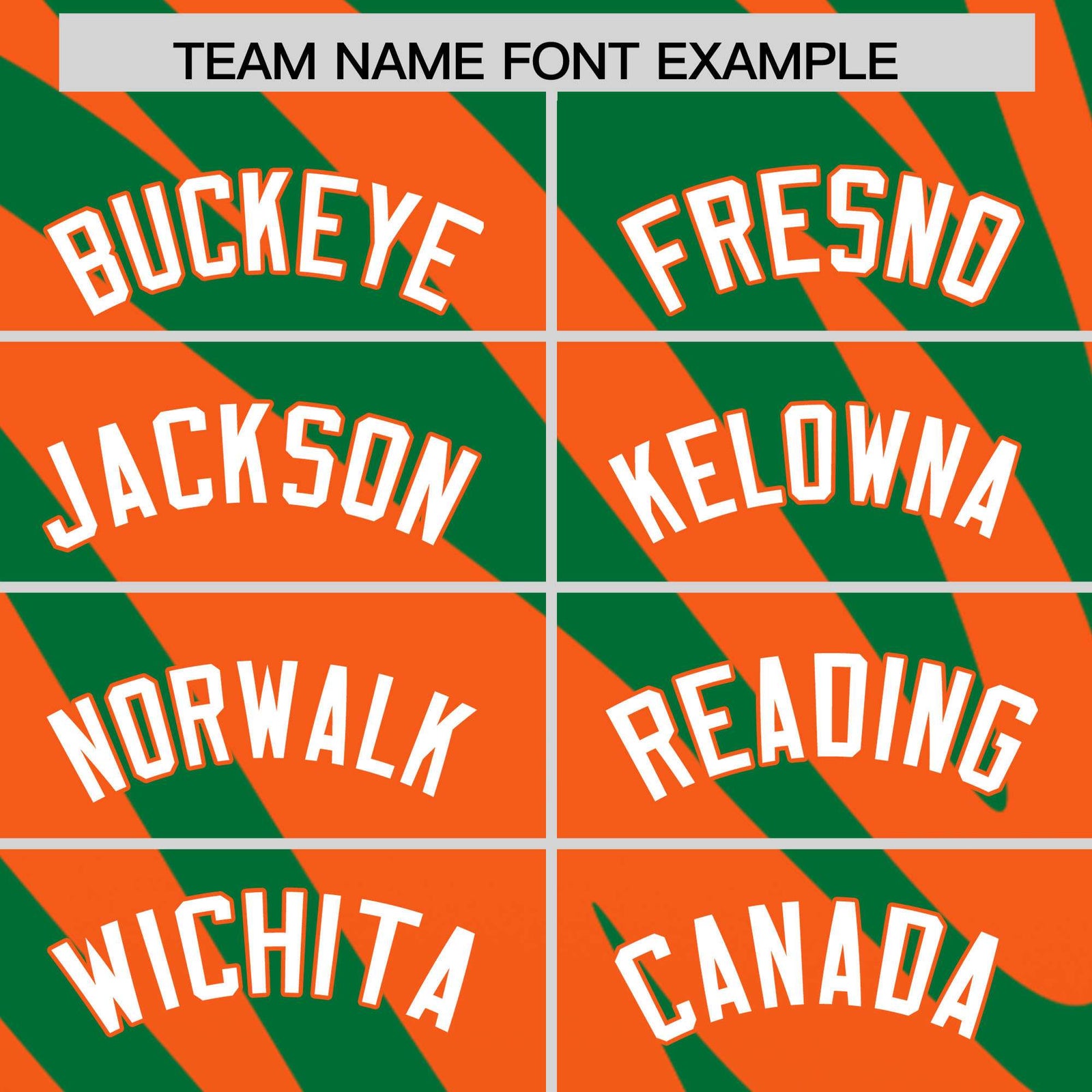 Custom Kelly Green Orange Tiger Stripe Gradient Animal Print Personalized Team Shirt Baseball Jersey