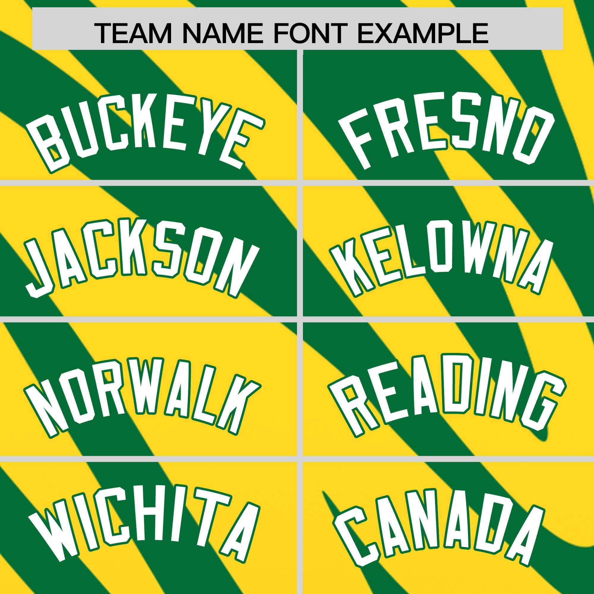 Custom Gold Kelly Green Tiger Stripe Gradient Animal Print Personalized Team Shirt Baseball Jersey