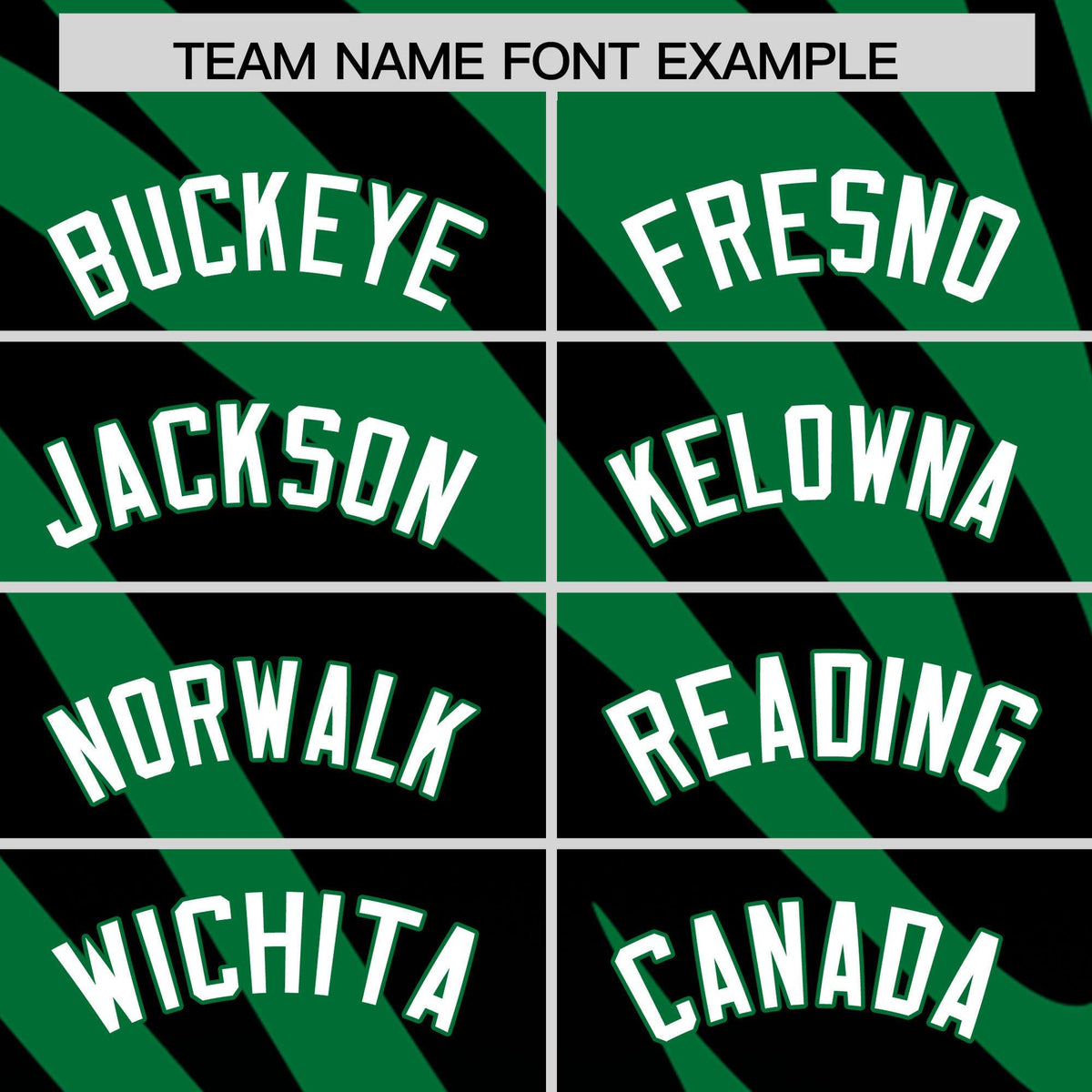 Custom Kelly Green Black Tiger Stripe Gradient Animal Print Personalized Team Shirt Baseball Jersey