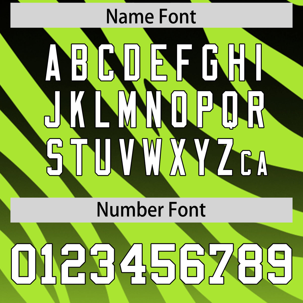 Custom Neon Green Black Tiger Stripe Gradient Animal Print Personalized Team Shirt Baseball Jersey