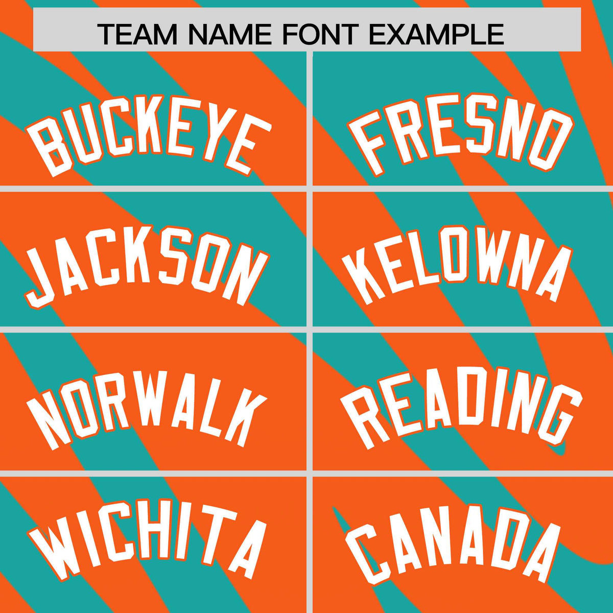 Custom Aqua Orange Tiger Stripe Gradient Animal Print Personalized Team Shirt Baseball Jersey