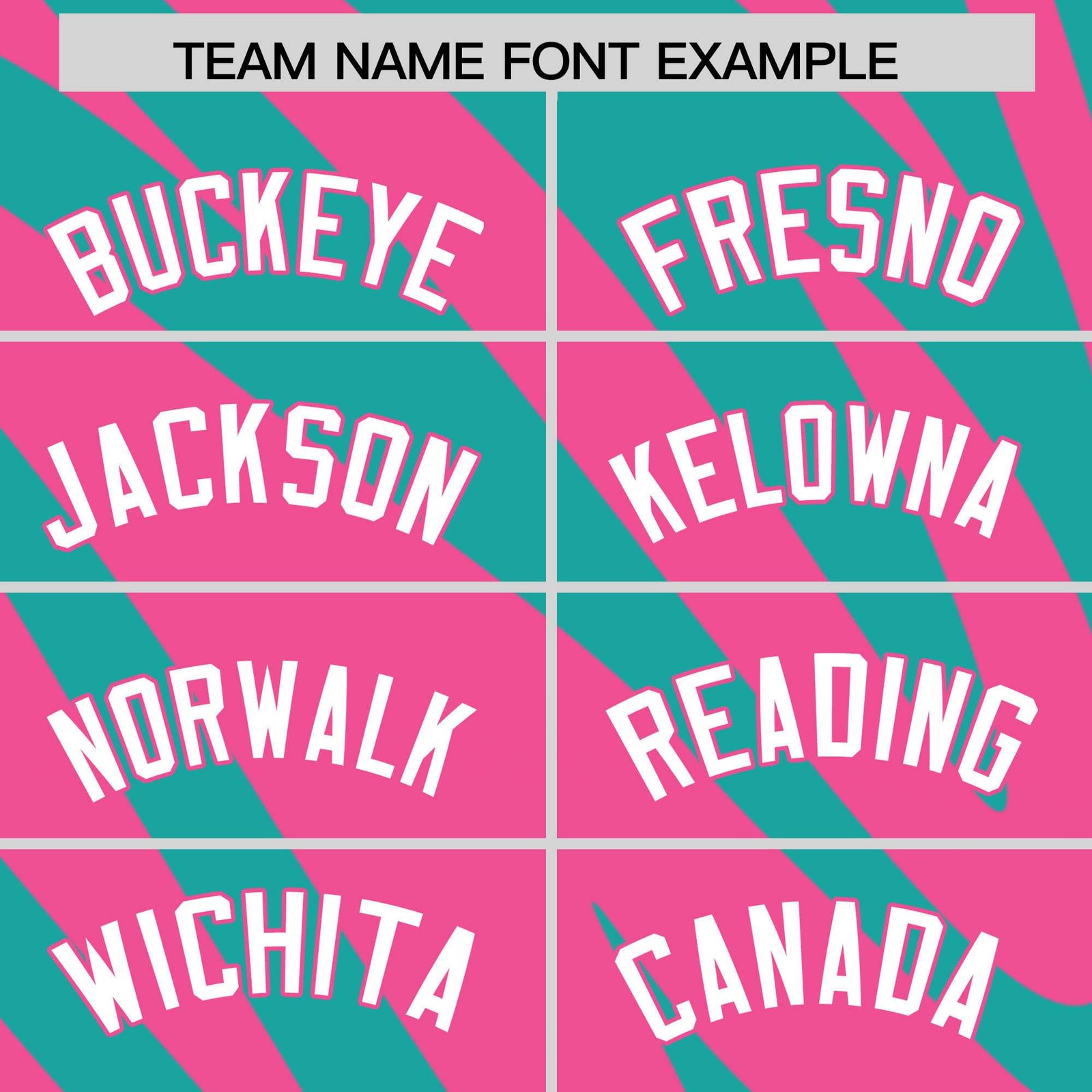 Custom Aqua Pink Tiger Stripe Gradient Animal Print Personalized Team Shirt Baseball Jersey