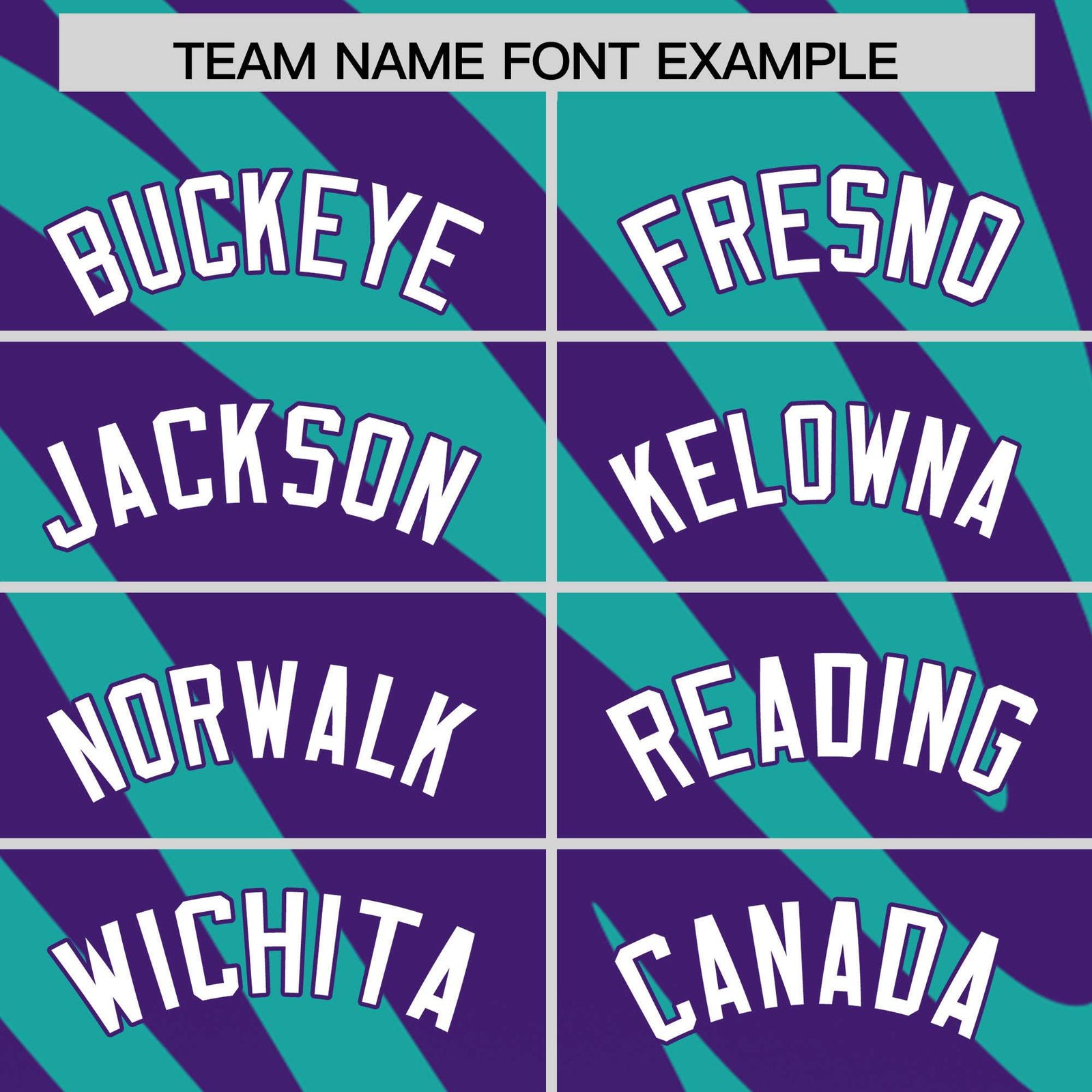 Custom Aqua Purple Tiger Stripe Gradient Animal Print Personalized Team Shirt Baseball Jersey