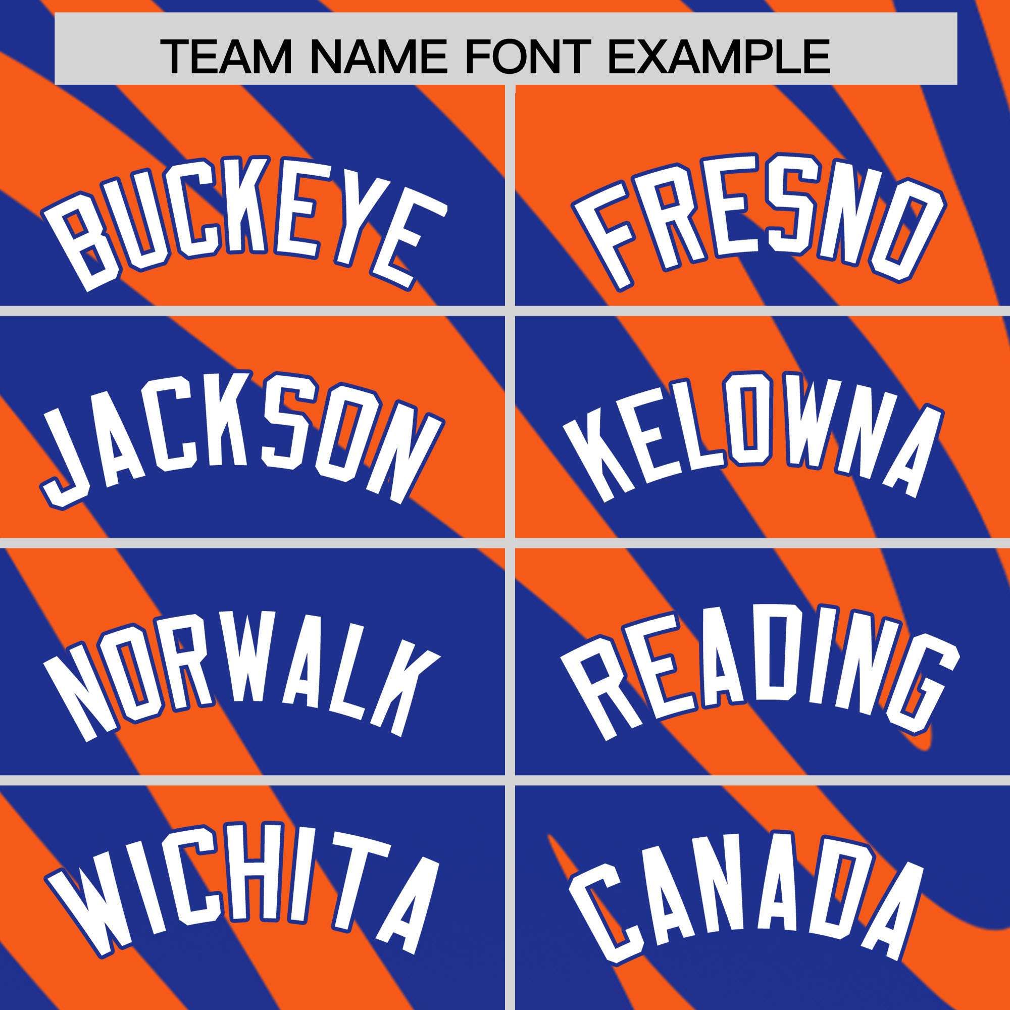 Custom Orange Royal Tiger Stripe Gradient Animal Print Personalized Team Shirt Baseball Jersey