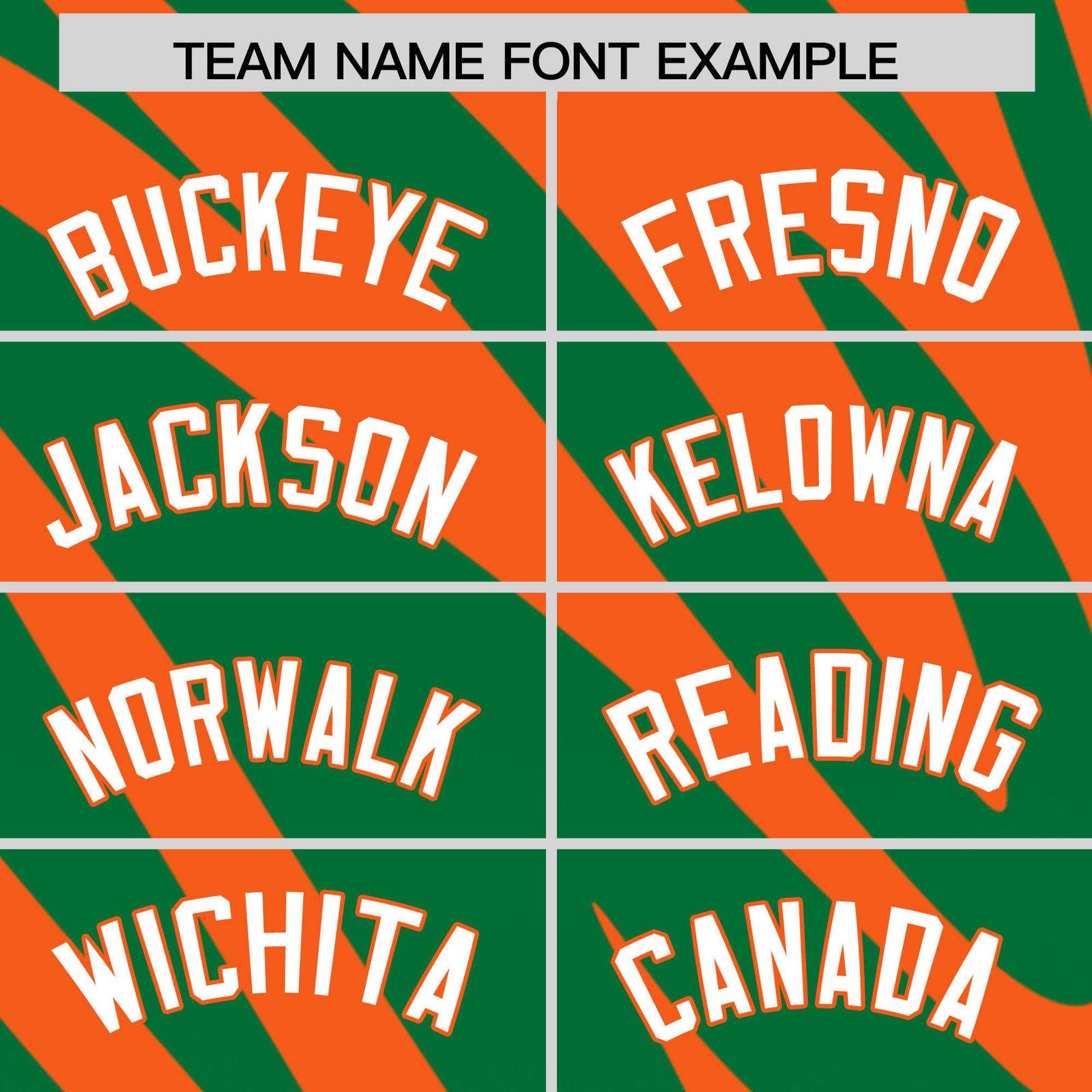 Custom Orange Kelly Green Tiger Stripe Gradient Animal Print Personalized Team Shirt Baseball Jersey