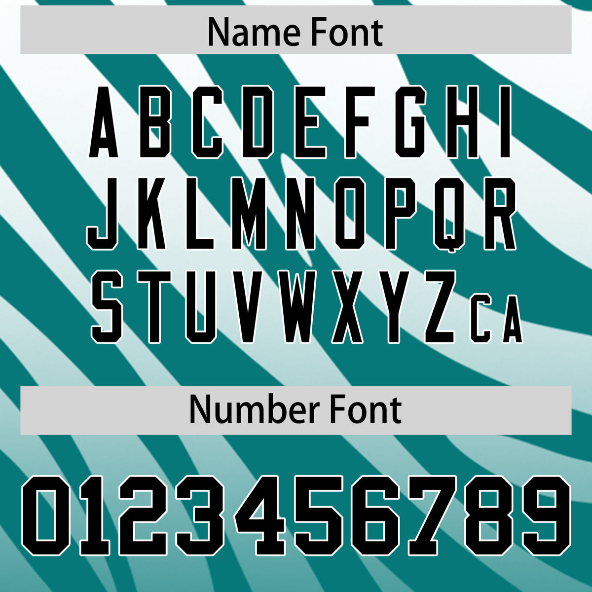 Custom Aqua White Tiger Stripe Gradient Animal Print Personalized Team Shirt Baseball Jersey