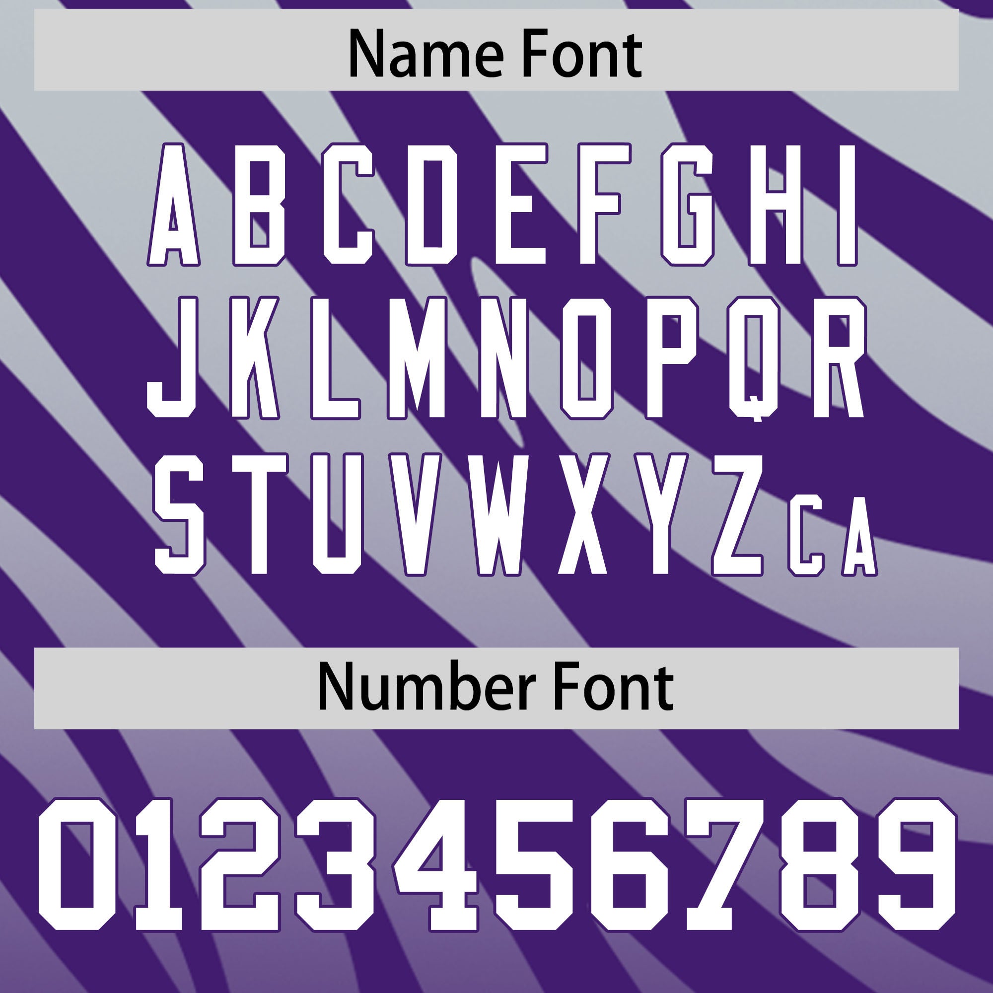 Custom Purple Silver Tiger Stripe Gradient Animal Print Personalized Team Shirt Baseball Jersey