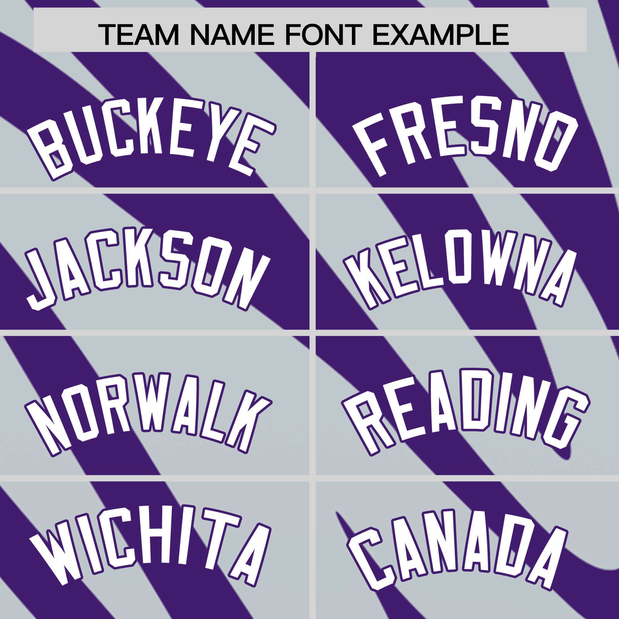 Custom Purple Silver Tiger Stripe Gradient Animal Print Personalized Team Shirt Baseball Jersey