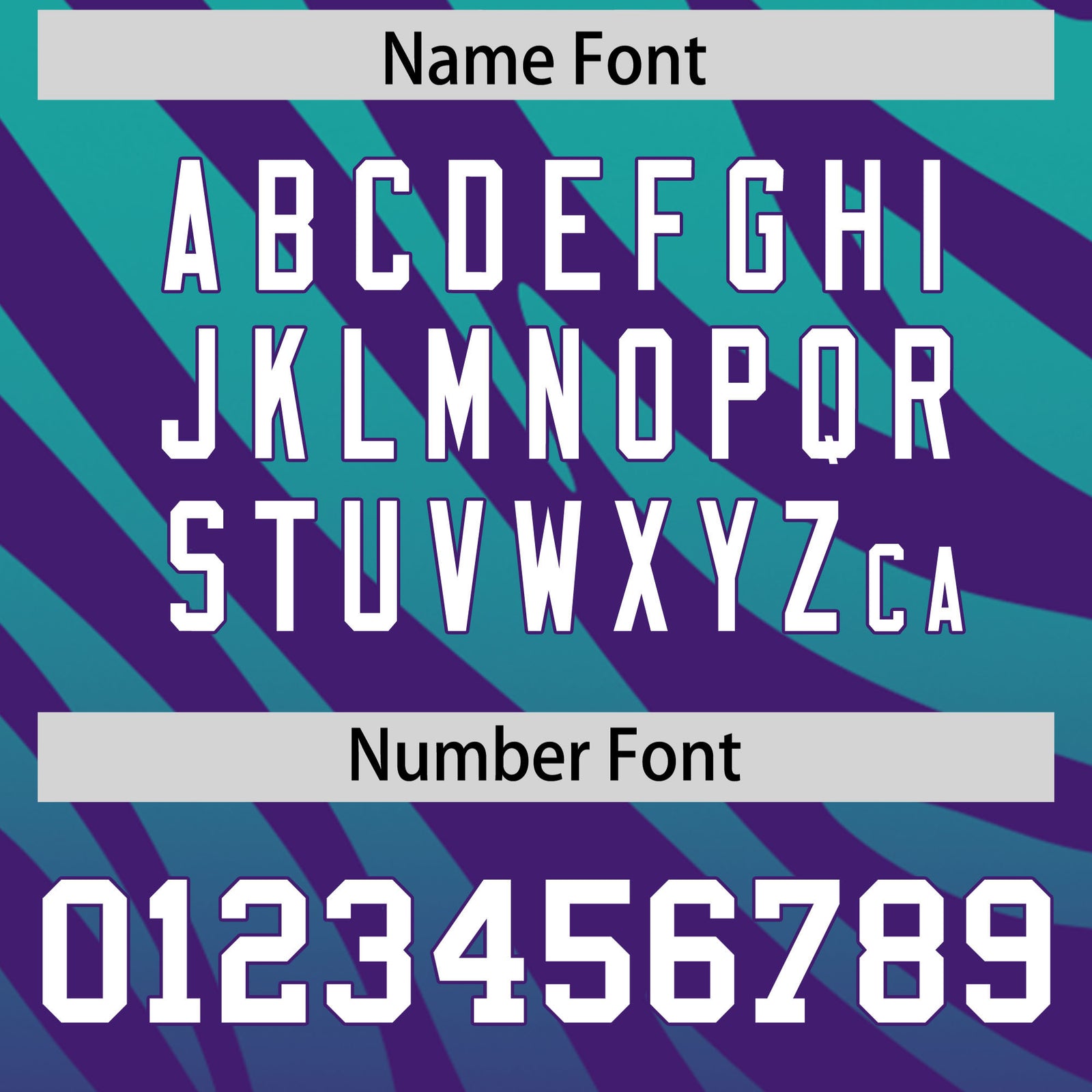 Custom Purple Aqua Tiger Stripe Gradient Animal Print Personalized Team Shirt Baseball Jersey