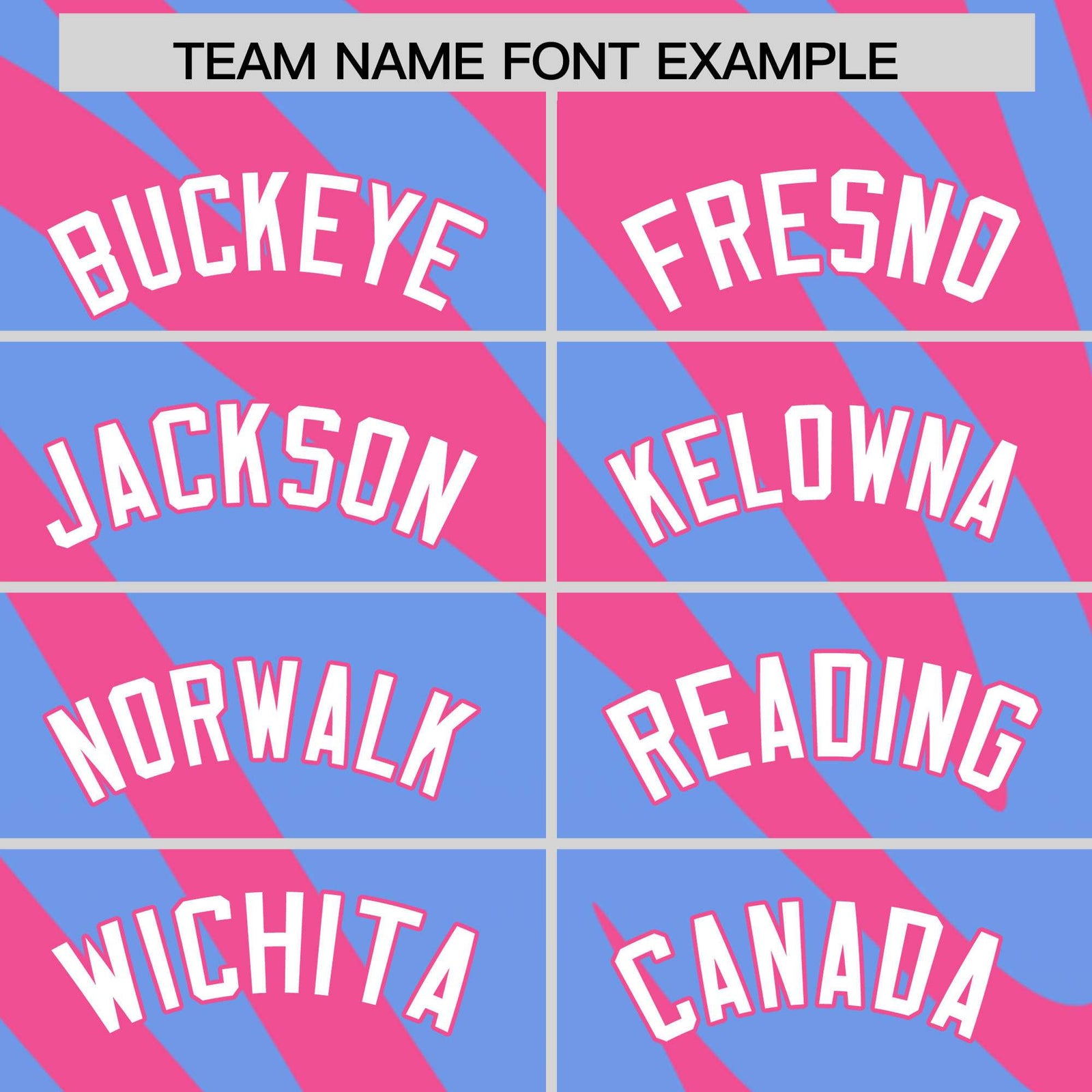 Custom Pink Light Blue Tiger Stripe Gradient Animal Print Personalized Team Shirt Baseball Jersey