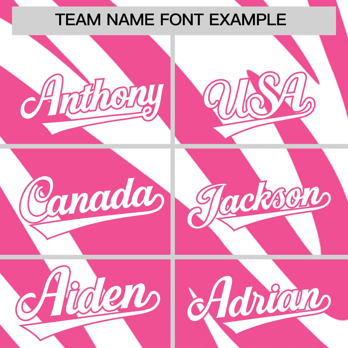 Custom Pink White Tiger Stripe Gradient Animal Print Personalized Team Shirt Baseball Jersey