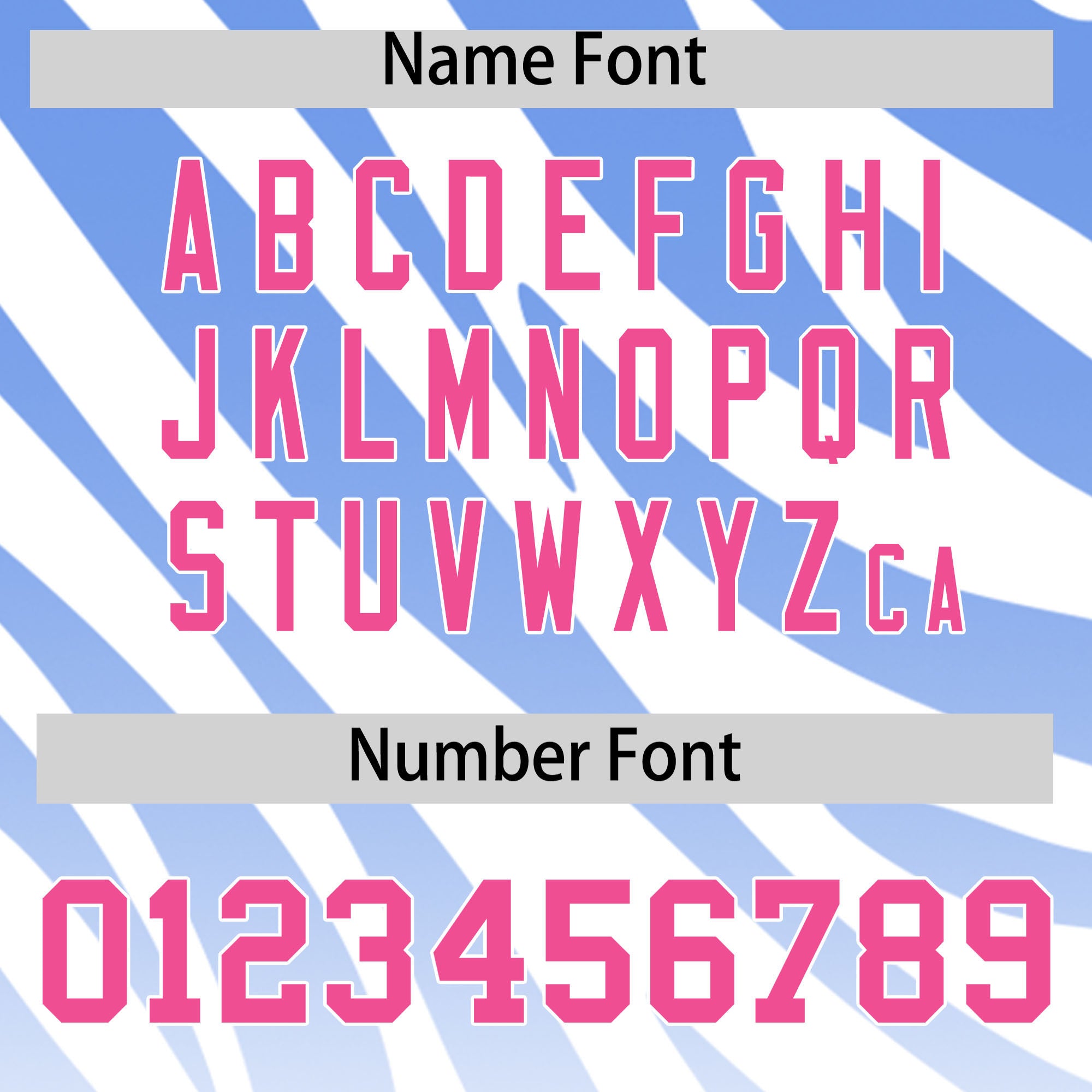 Custom Light Blue White Tiger Stripe Gradient Animal Print Personalized Team Shirt Baseball Jersey