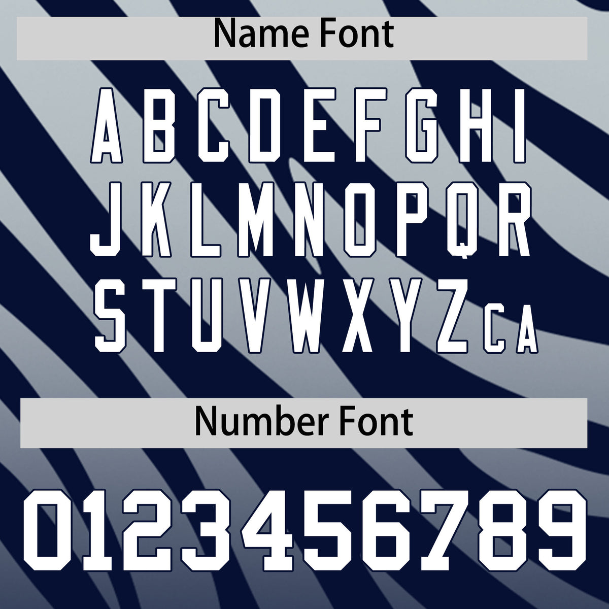 Custom Navy Silver Tiger Stripe Gradient Animal Print Personalized Team Shirt Baseball Jersey