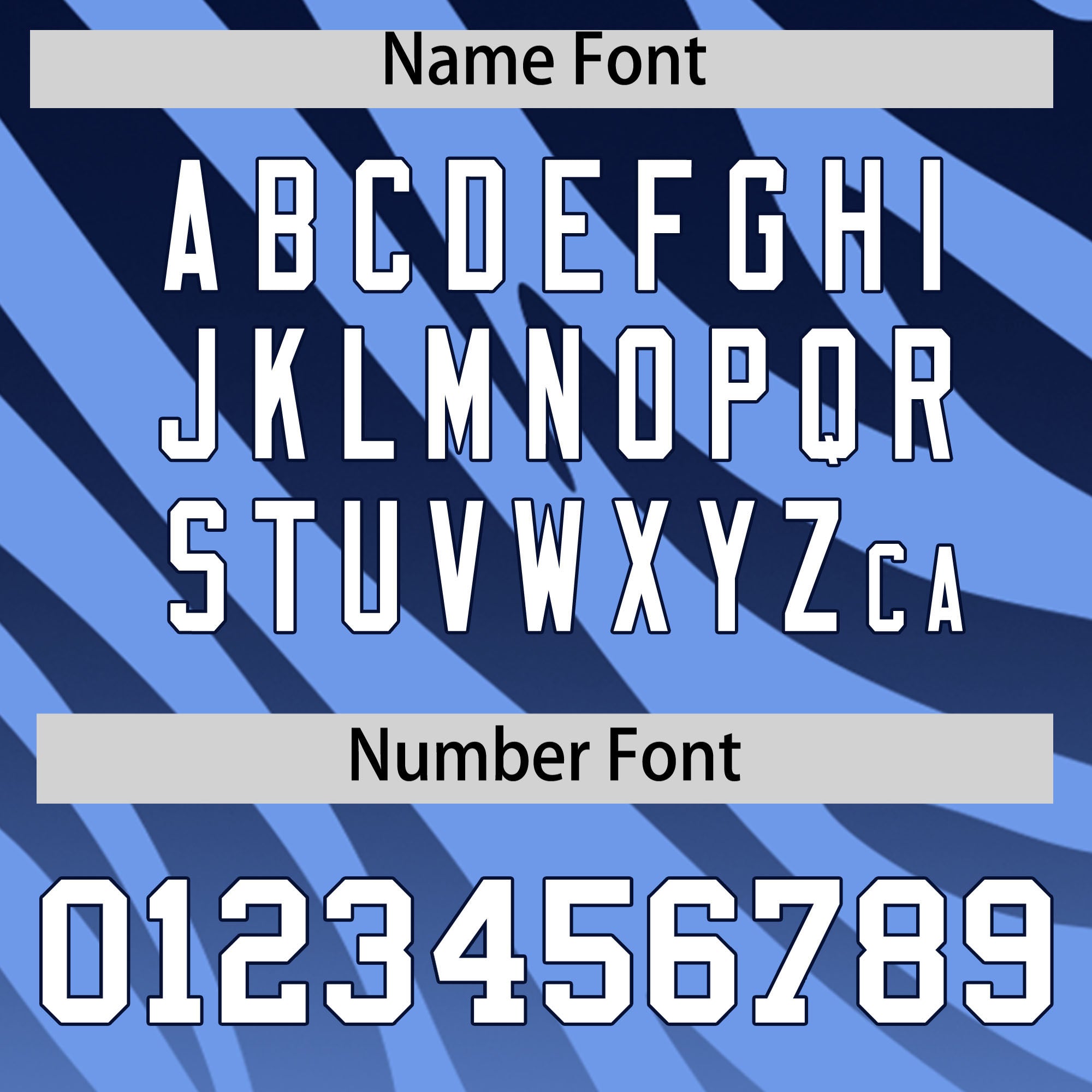 Custom Light Blue Navy Tiger Stripe Gradient Animal Print Personalized Team Shirt Baseball Jersey