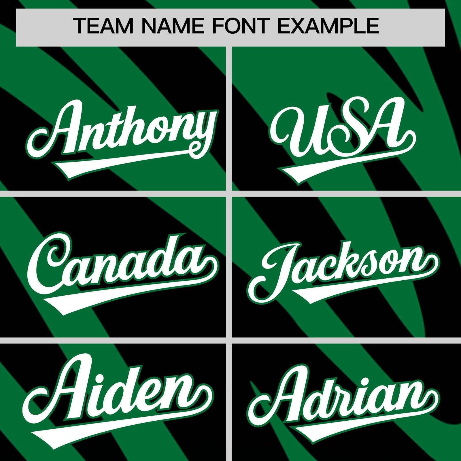 Custom Kelly Green Black Tiger Stripe Gradient Animal Print Personalized Team Shirt Baseball Jersey