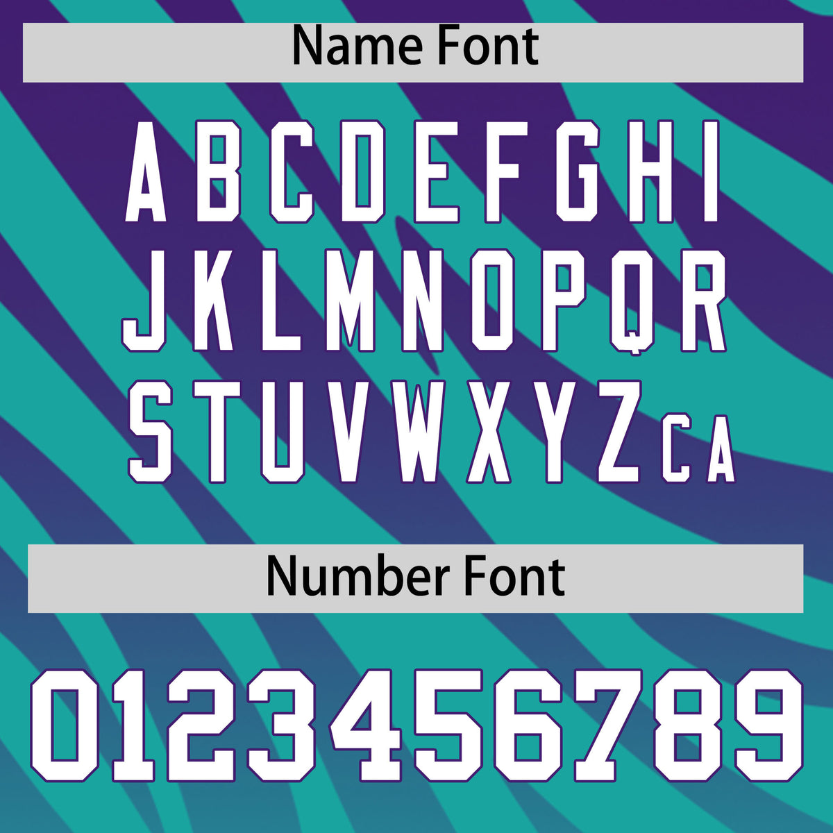 Custom Aqua Purple Tiger Stripe Gradient Animal Print Personalized Team Shirt Baseball Jersey