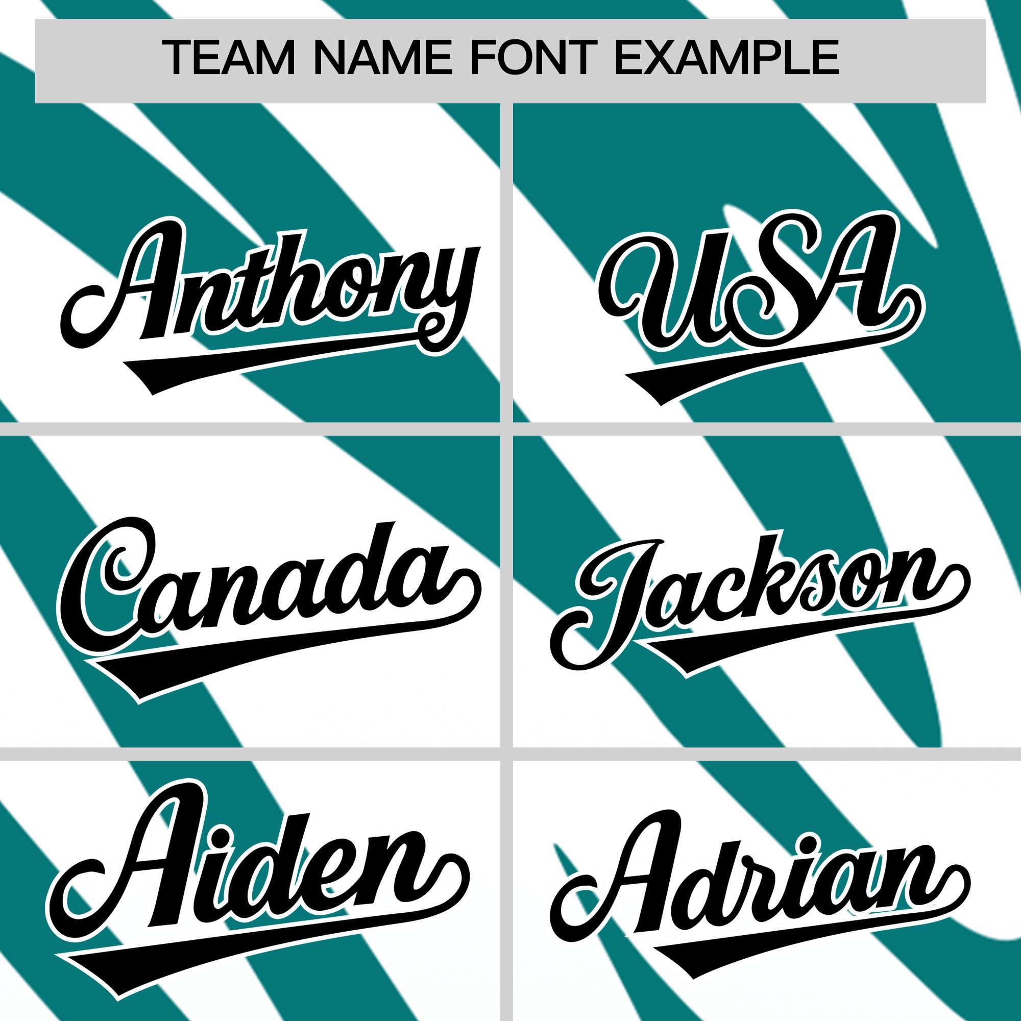 Custom Aqua White Tiger Stripe Gradient Animal Print Personalized Team Shirt Baseball Jersey