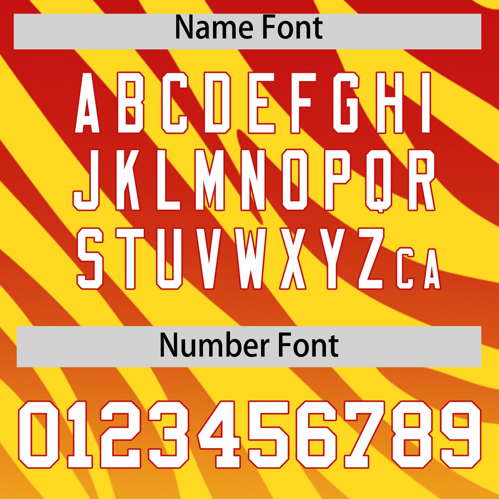 Custom Gold Red Tiger Stripe Gradient Animal Print Personalized Team Shirt Baseball Jersey