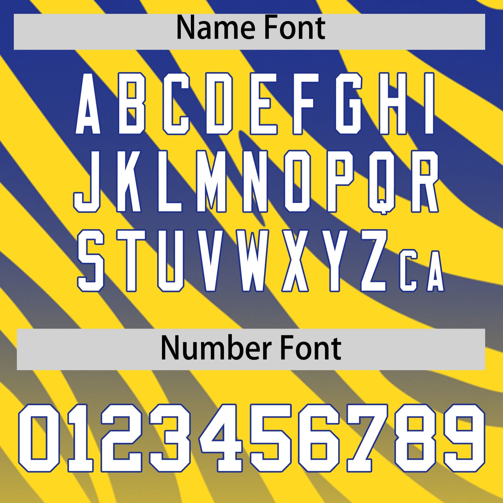 Custom Gold Royal Tiger Stripe Gradient Animal Print Personalized Team Shirt Baseball Jersey